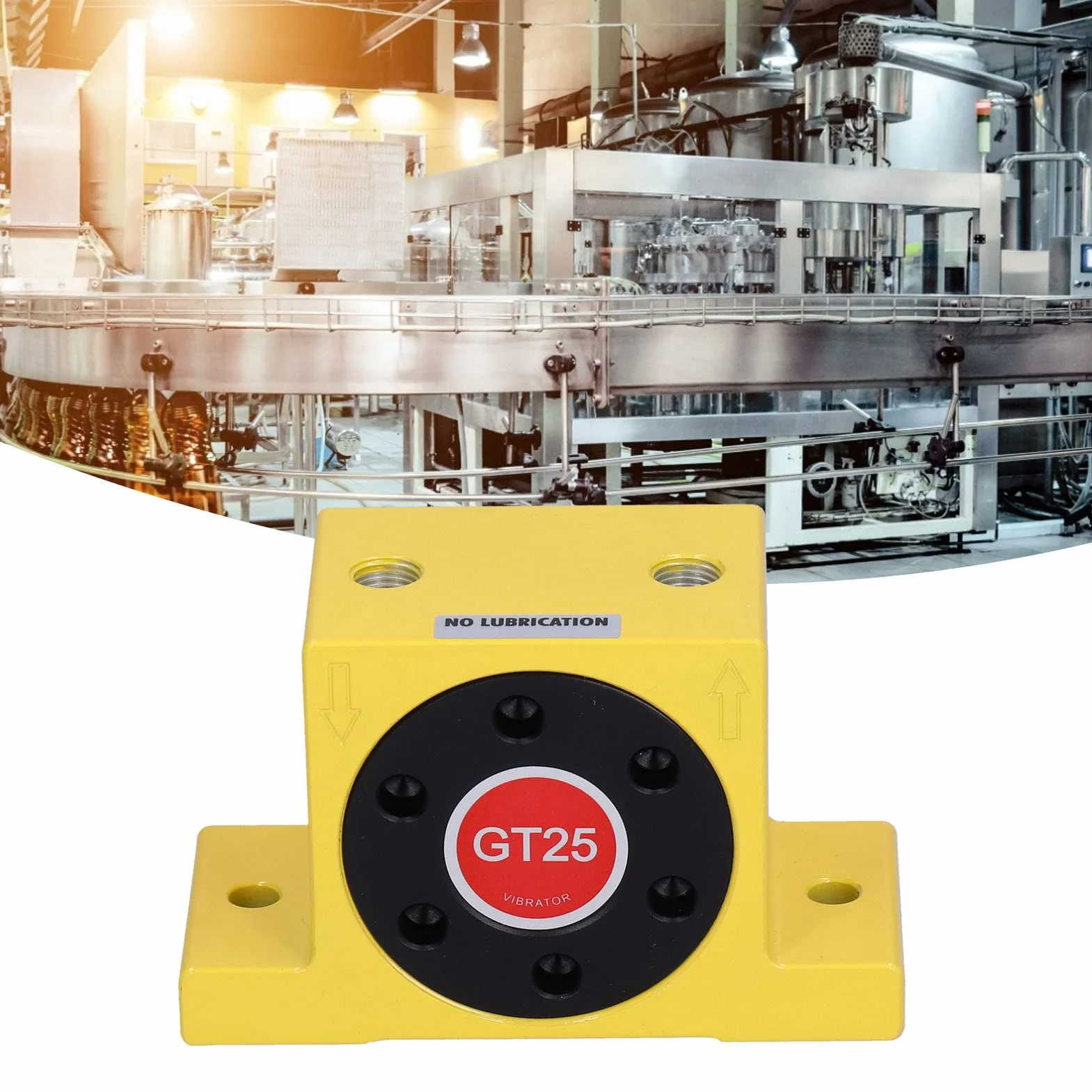 Wibrator Pneumatyczny Joyzan, Oscylator Powietrza Turbina GT25 Platforma Mechaniczna Materiały Wibracyjne Obrót Mimośrodowy Bezpieczeństwo Przemysłowe Stabilny Cichy Tłumik Cichy