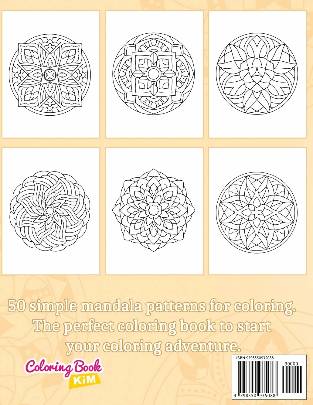 Simple Mandalas: Coloring Book with Easy and Simple Mandala Patterns for Kids or Adults.