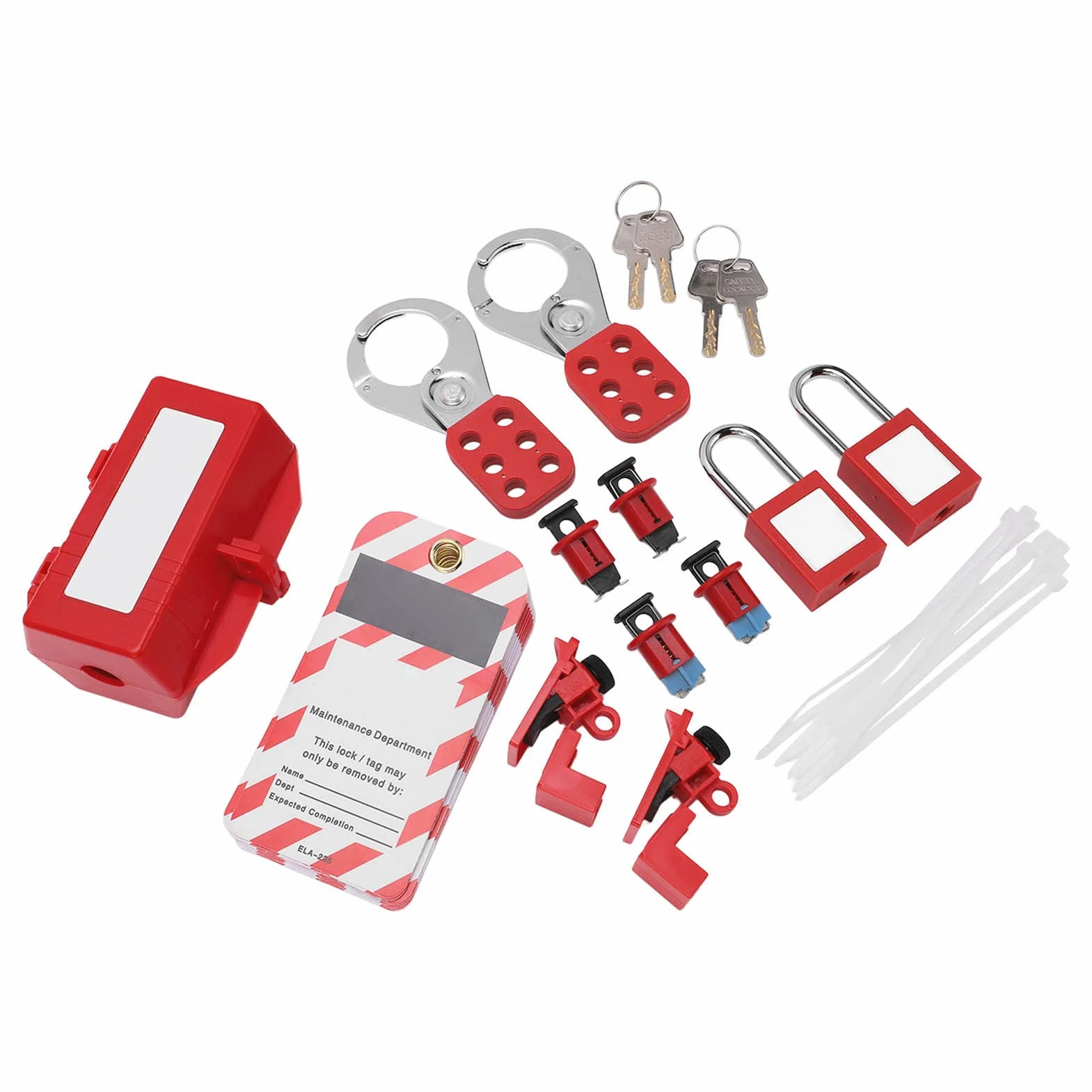Zabezpieczenie Zasilania Elektrycznego Przerywacz Blokady Zestaw Tagout Kłódka Bezpieczeństwa Zestaw Zamków Loto do Przemysłowych Kłódek z Kluczem