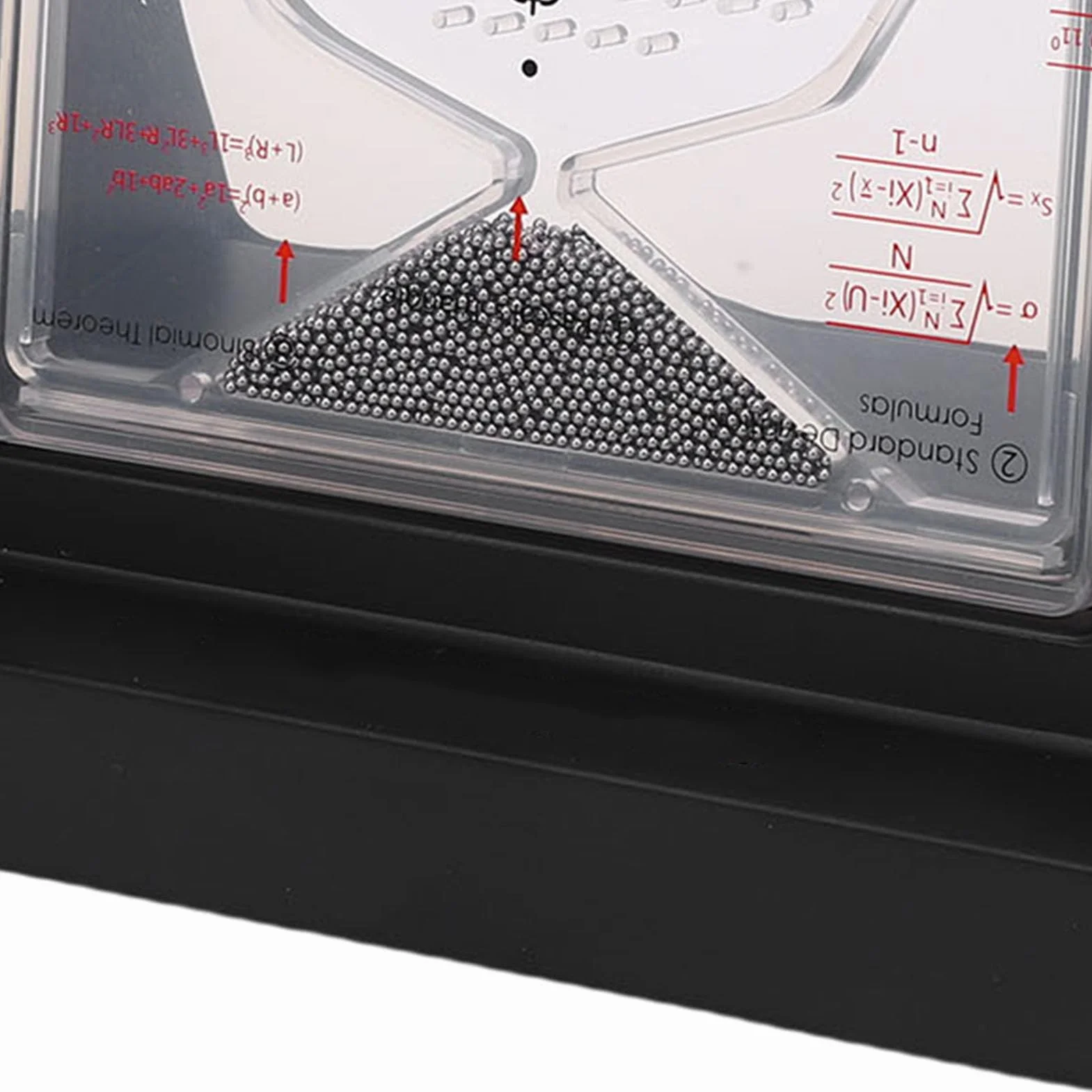 Galton Board, prawdopodobieństwo Demonstratora Efektywne prawo statystyczne Model Dalton Board Physics Lab narzędzie nauczania z 2800 metalowymi koralikami