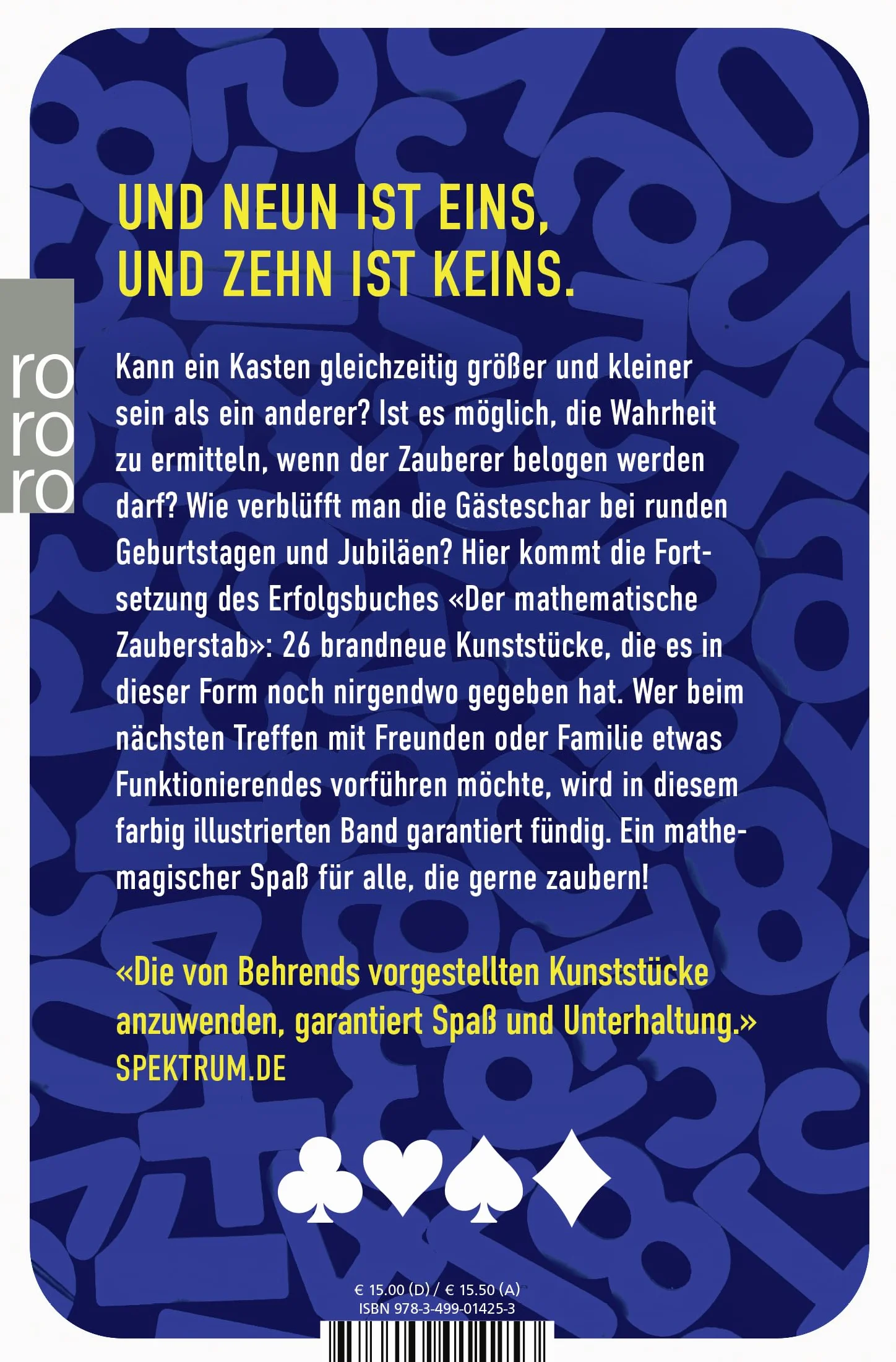 Der große mathematische Zauberstab: Brandneue Kunststücke mit Karten und Zahlen