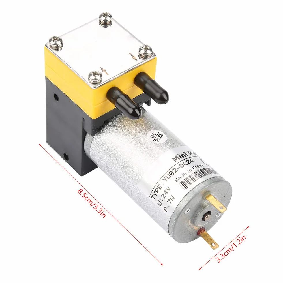 12V 0,4-1L / min mikro-powietrzna pompa próżniowa miniaturowy elektryczny silnik prądu stałego membranowa pompa próżniowa próżniowa samozasysająca pompa wodna do sprzętu ciekłego powietrza