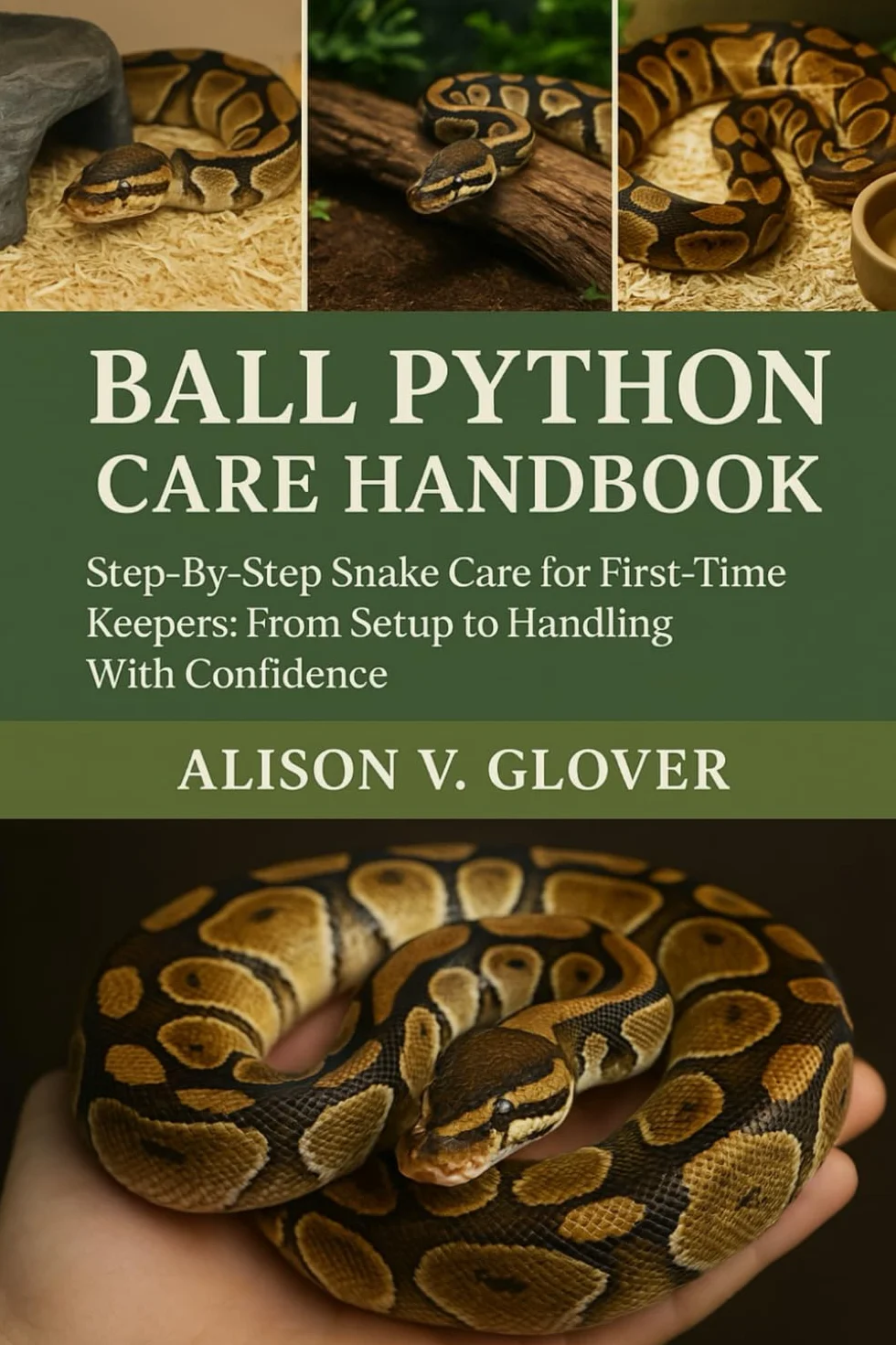 BALL PYTHON CARE HANDBOOK: Step-By-Step Snake Care for First-Time Keepers: From Setup to Handling With Confidence
