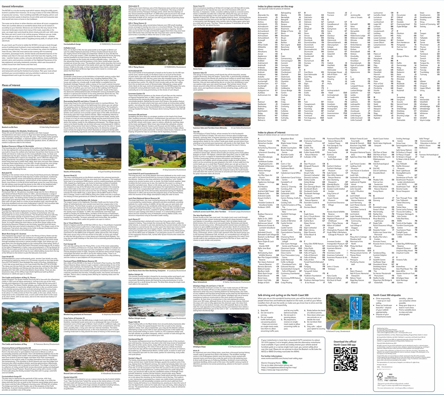 NC500 Pocket Map: Plan Your Adventure on Scotland’s North Coast 500 Route Official Map