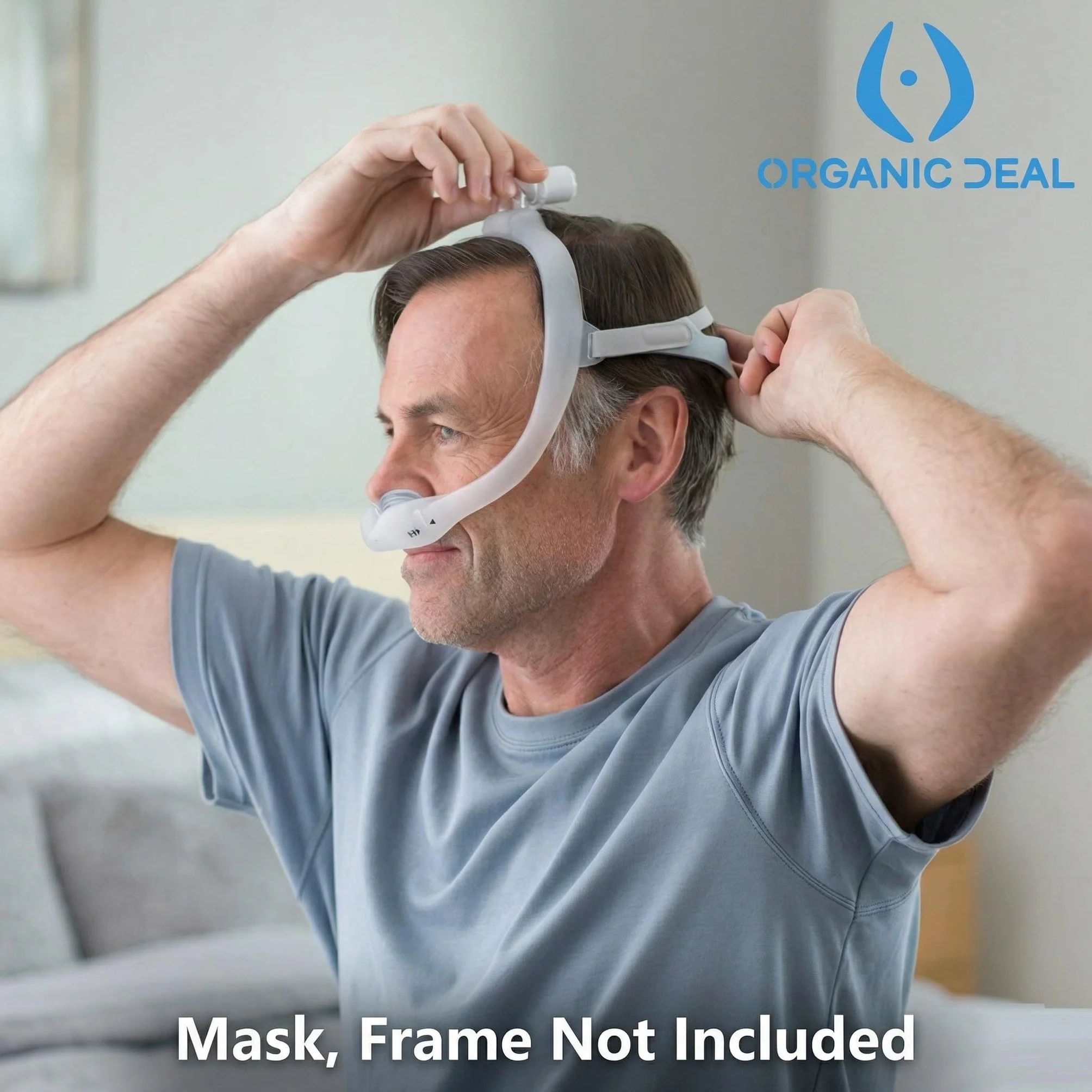 Pasek do nakrycia głowy CPAP do maski nosowej i respiratora DreamWear Maska CPAP Dreamstation - wymiana paska CPAP i materiały CPAP do bezdechu sennego (maska, klipsy nie są dołączone)