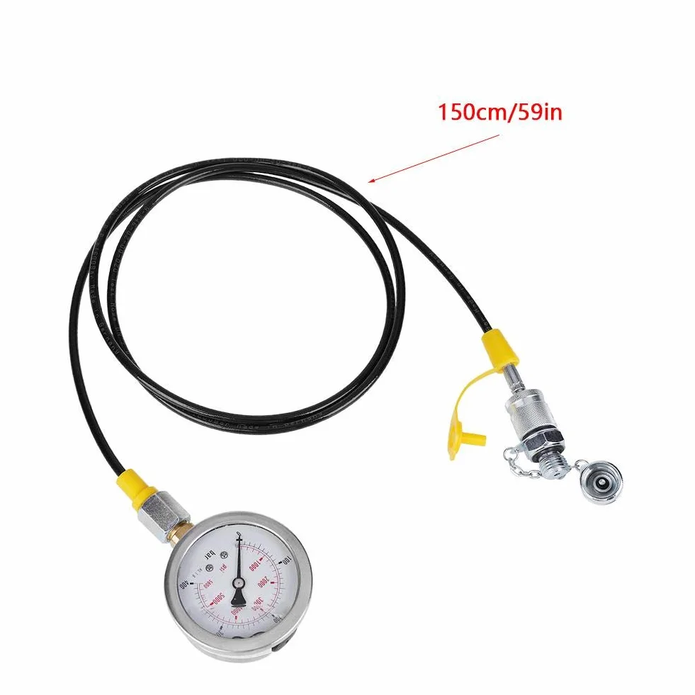 Zestaw manometrów hydraulicznych, części do koparek, tester hydrauliczny, zestaw do testowania ciśnienia ze sprzęgłem węża testowego i miernikiem do maszyn budowlanych koparek