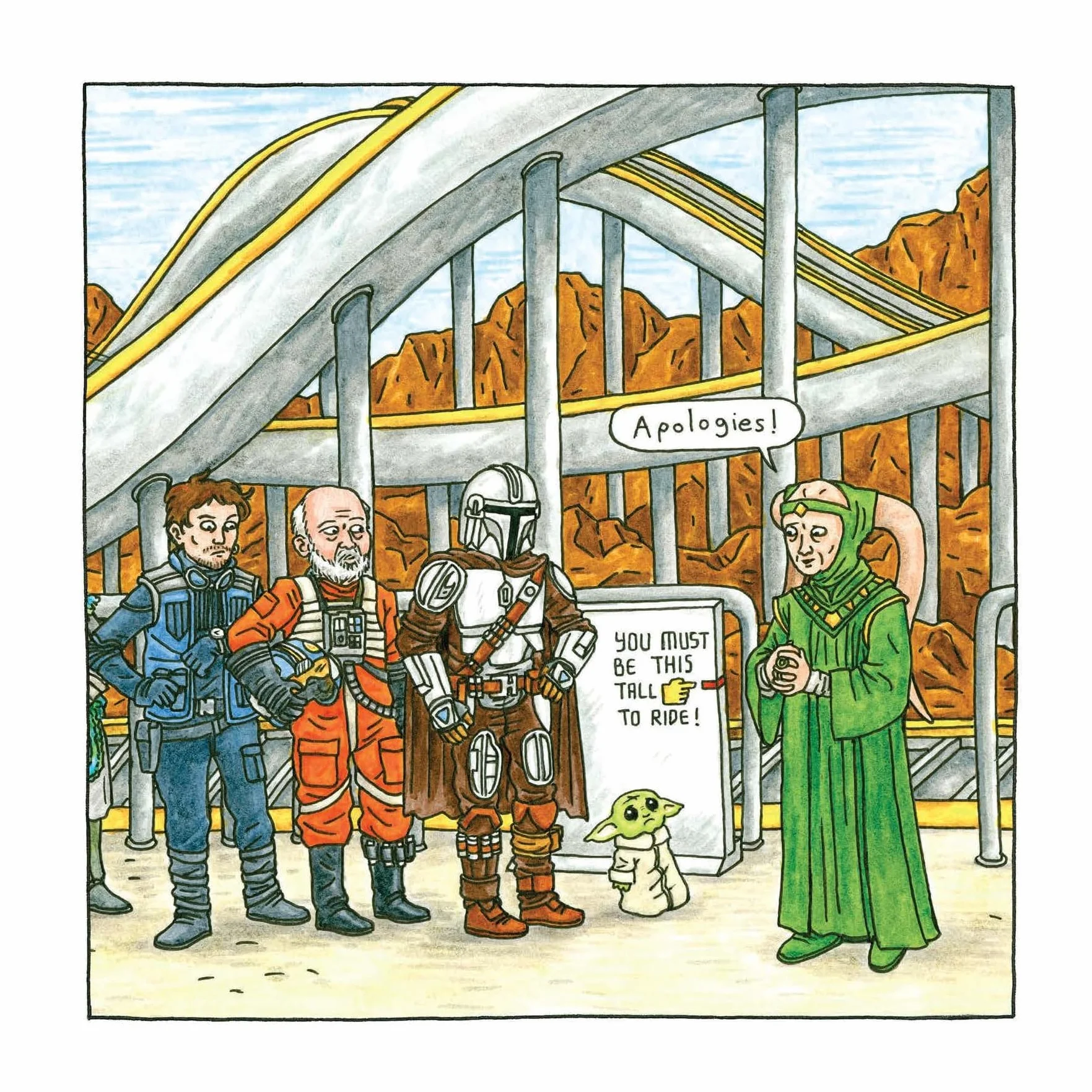 Star Wars The Mandalorian and Child 2026 Wall Calendar
