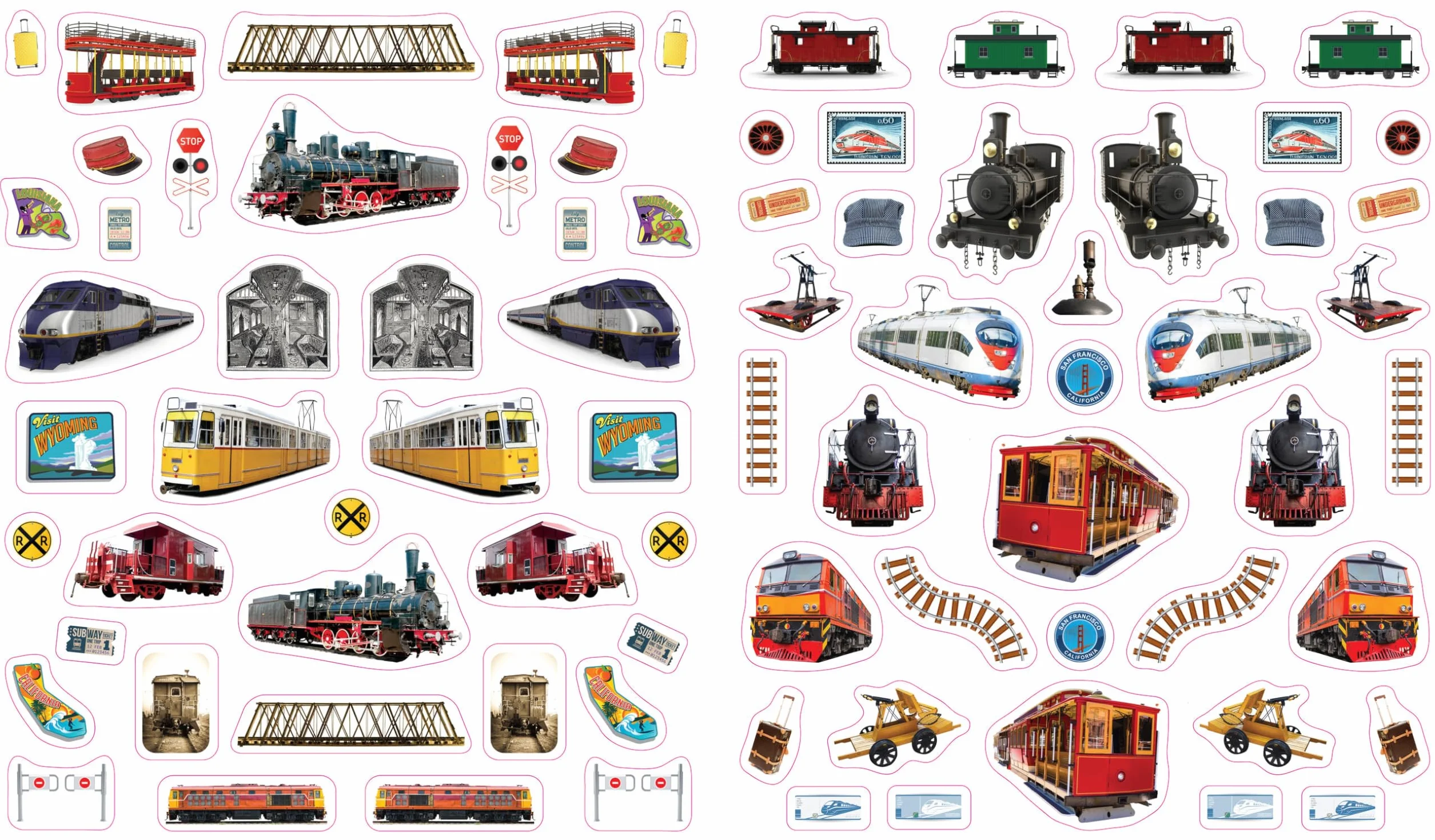 Eyelike Stickers: Trains: 1