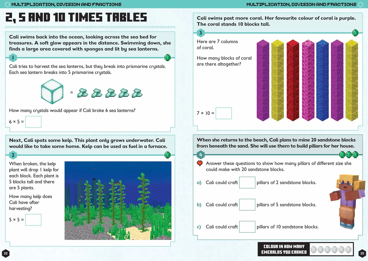 Minecraft Maths Ages 6-7: Official Workbook