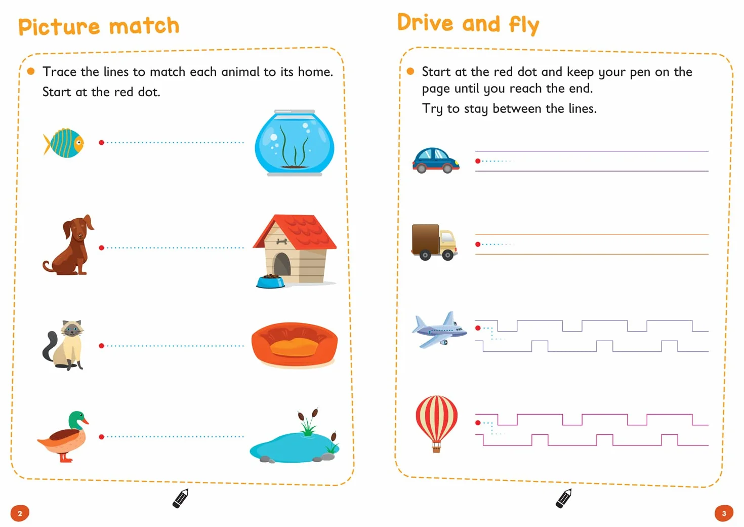Pen Control Age 3-5 Wipe Clean Activity Book: Ideal for home learning
