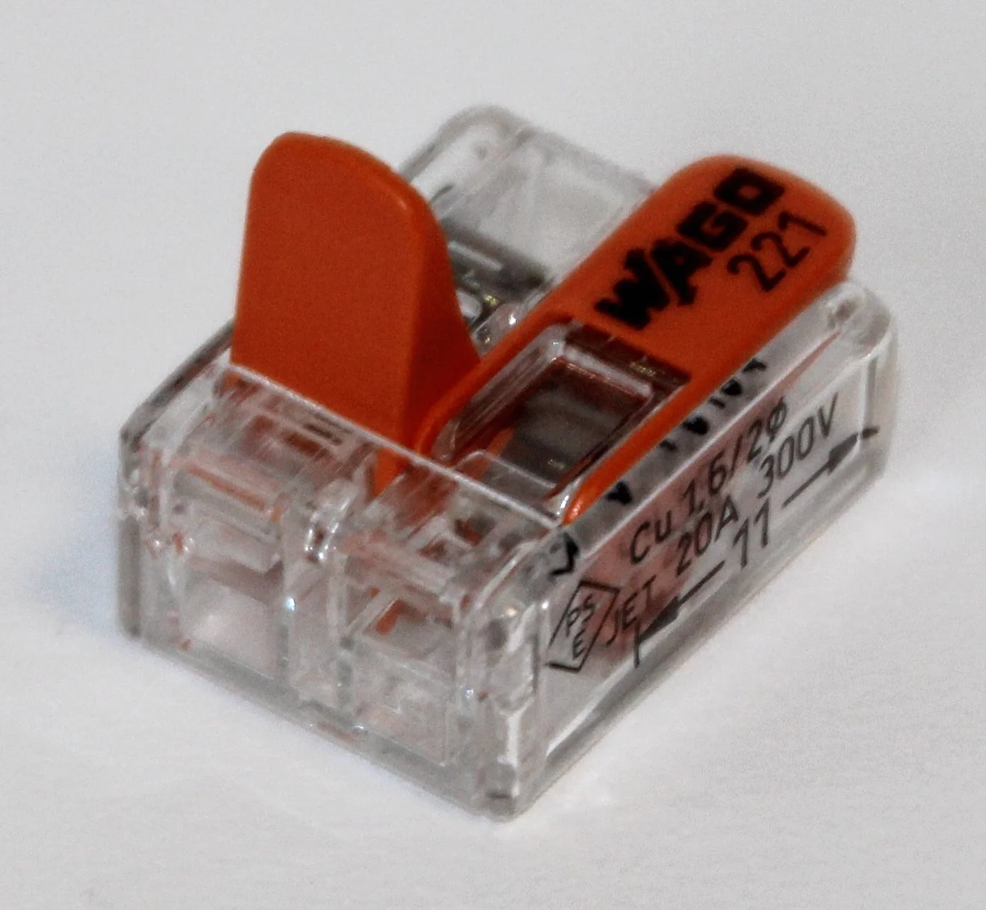 Wago 221 Zestaw 75 złączek kablowych (25 x 221-412, 25 x 221-413, 25 x 221 415) z zamykanym pudełkiem