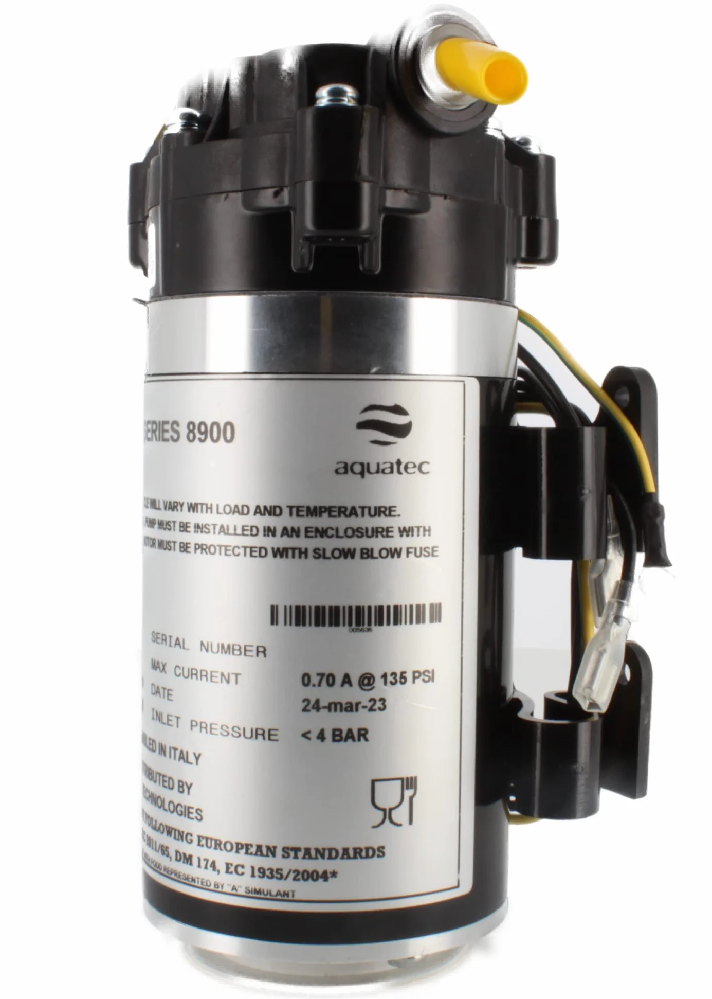 Aquatec CDP 8900 pompa membranowa do odwróconej osmozy i regulatora wody 3/8 cala, wyprodukowana we Włoszech, kompatybilna z CDP 8800 i CDP 8800N