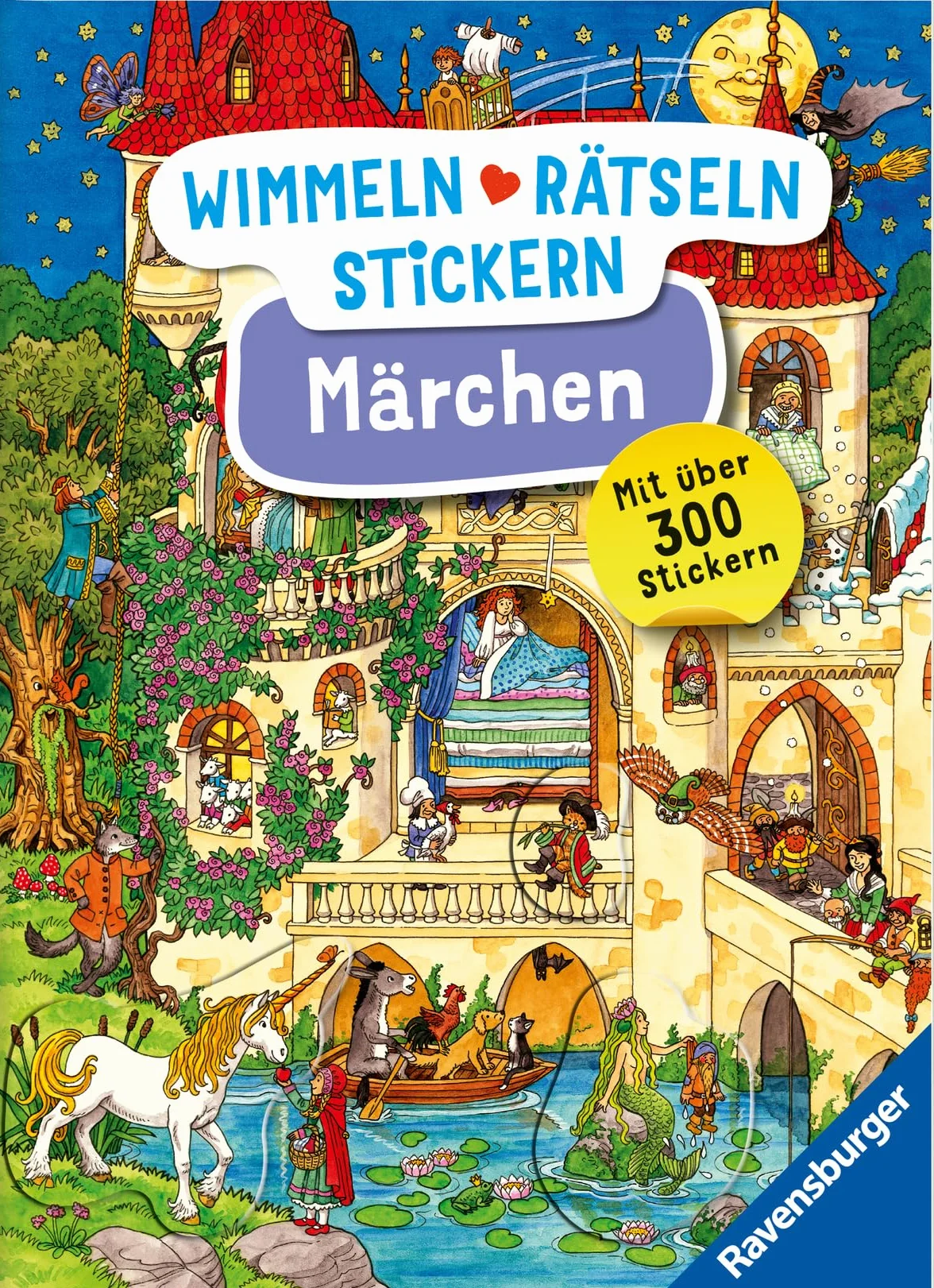 Wimmeln, Rätseln, Stickern: Märchen