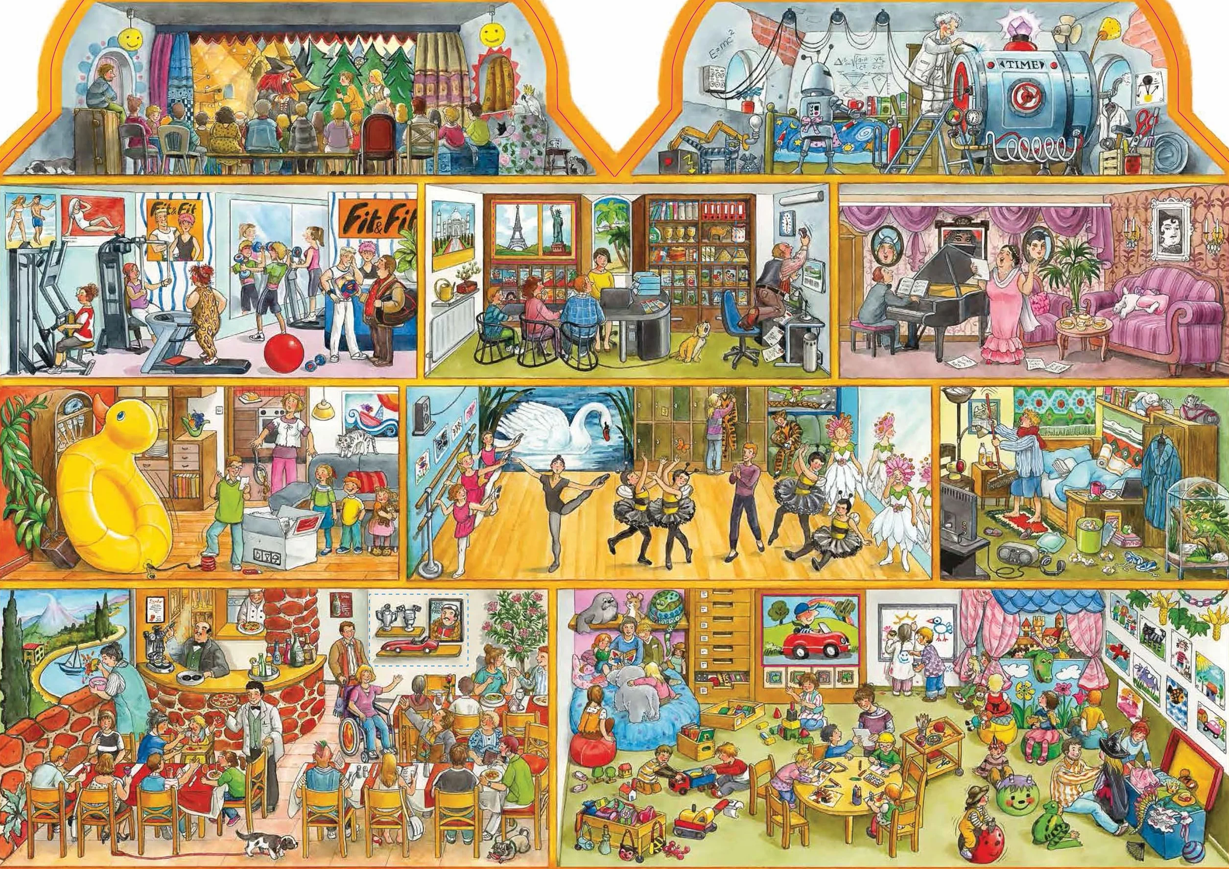 Mein Wimmelhaus. Liebevoll illustriert von Anne Suess: Wimmel-Bilderbuch für Kinder ab 3 Jahren