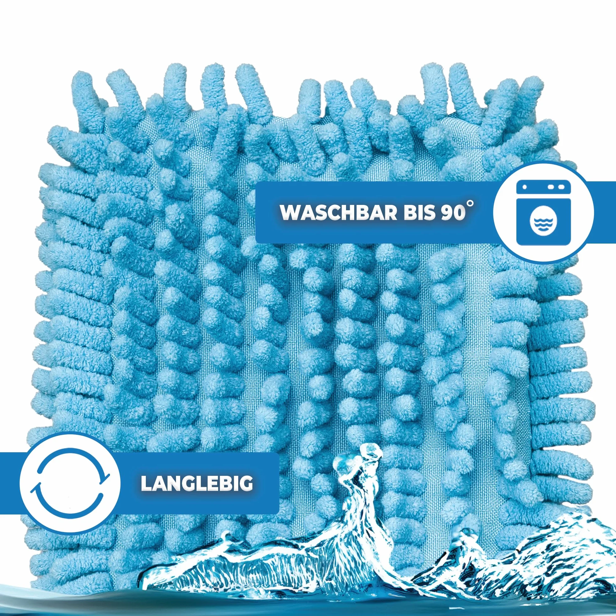 10 x profesjonalny zestaw wymiennych szenilowych mopów szenilowych do mopa szenilowego - 50 cm - mop szenilowy z mikrofibry do delikatnych podłóg - mop z mikrofibry do pielęgnacji podłóg do wszystkich