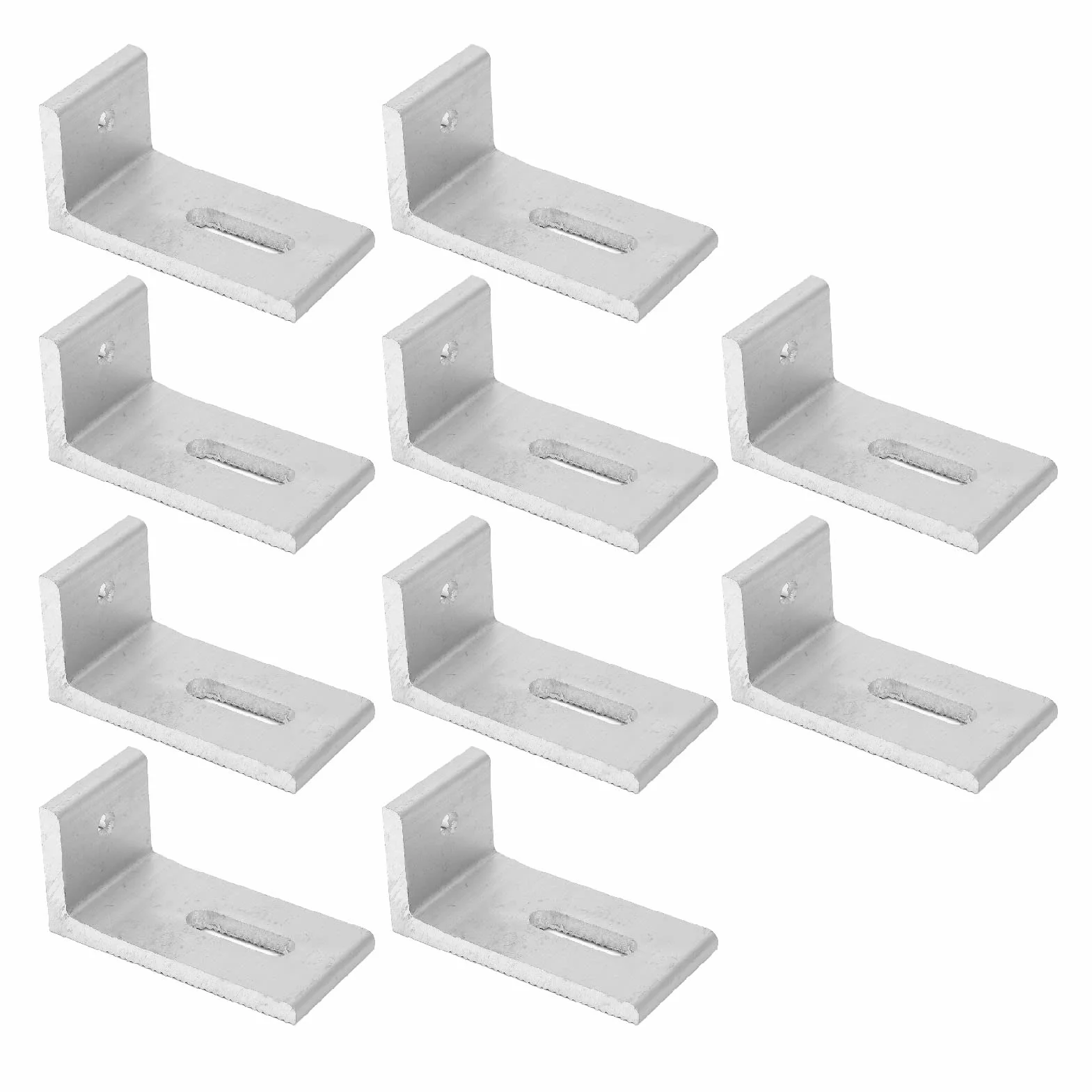 Mocowanie Słoneczne L Foot 10PCS do Montażu na Panelu Słonecznym, Wytrzymały Panel Fotowoltaiczny ze Stopu Aluminium, Wsporniki do Montażu Paneli Słonecznych L do Dachowego