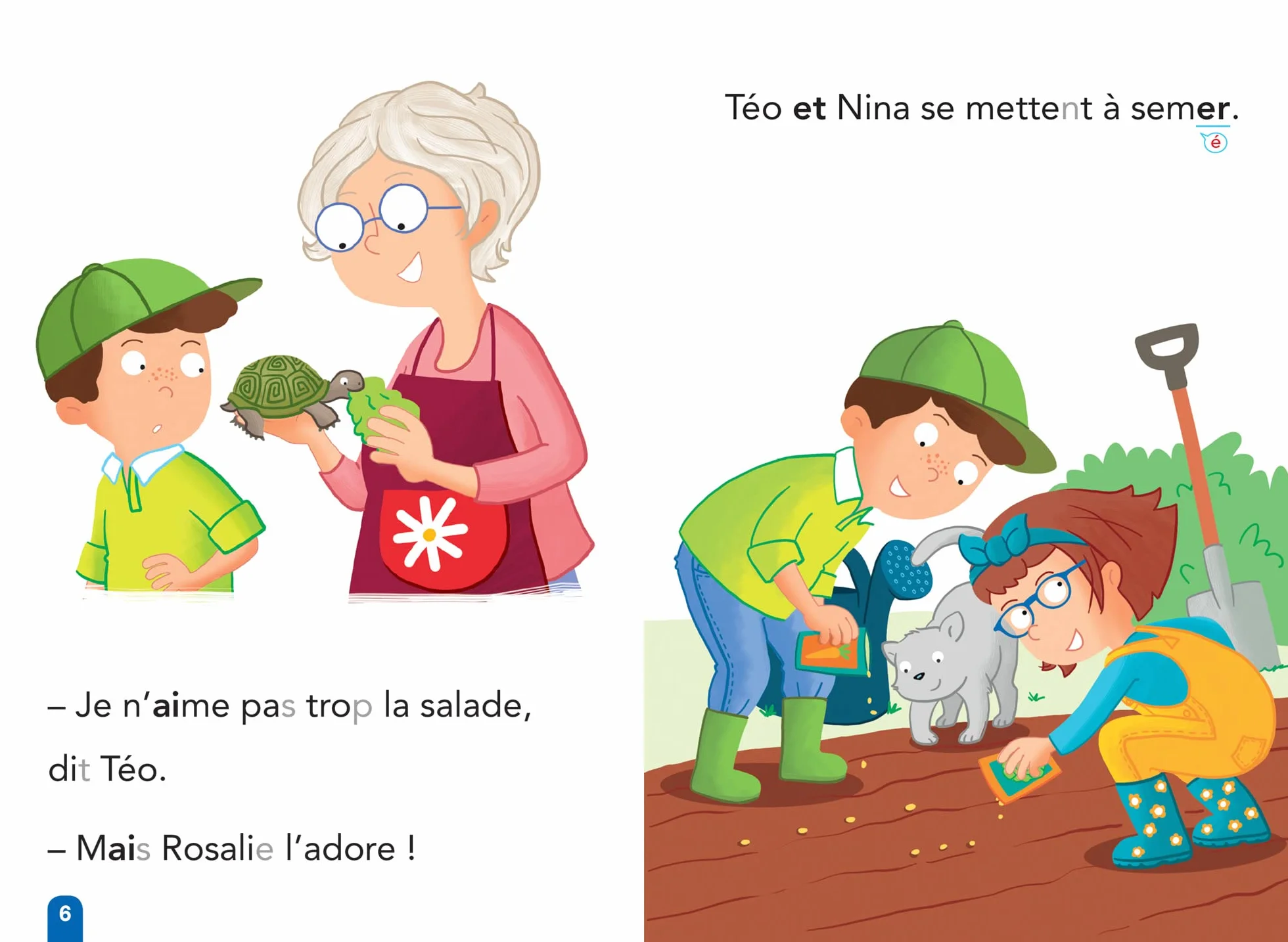 Téo et Nina Milieu CP niveau 2 - Téo et Nina jardinent: Niveau 2 milieu de CP