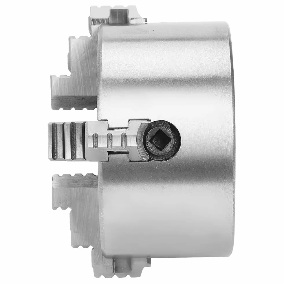 Metalowy Uchwyt Tokarski, 4-calowy SANOU K72-100 4-szczękowy Niezależny, Odwracalny Metalowy Uchwyt Tokarski Akcesoria do Maszyn Tokarskich, Uchwyt, Uchwyt Narzędziowy