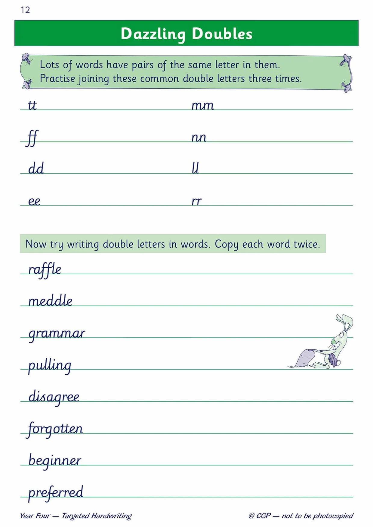 KS2 English Year 4 Handwriting Targeted Practice Book