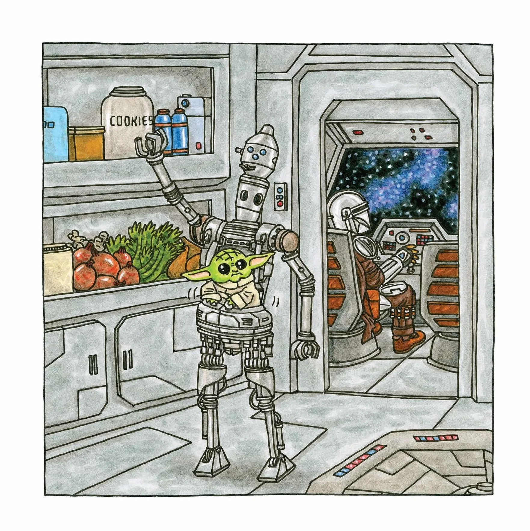 Star Wars The Mandalorian and Child 2026 Wall Calendar