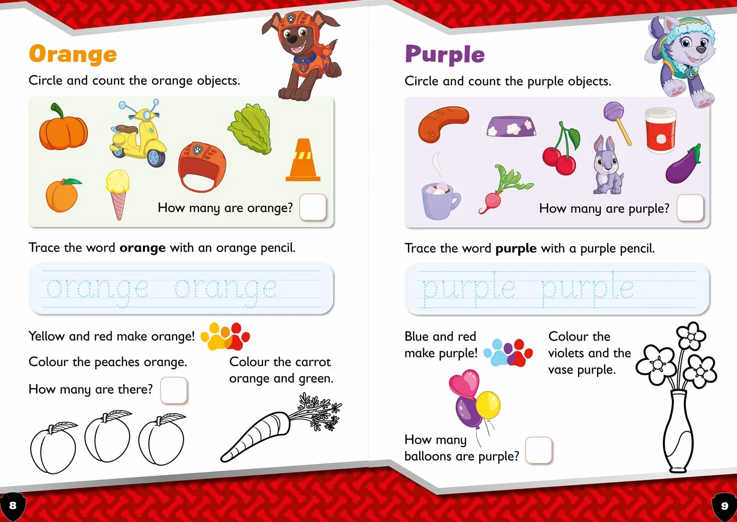 PAW Patrol Shapes and Colours Activity Book: Have fun learning to read, write and count with the PAW Patrol pups