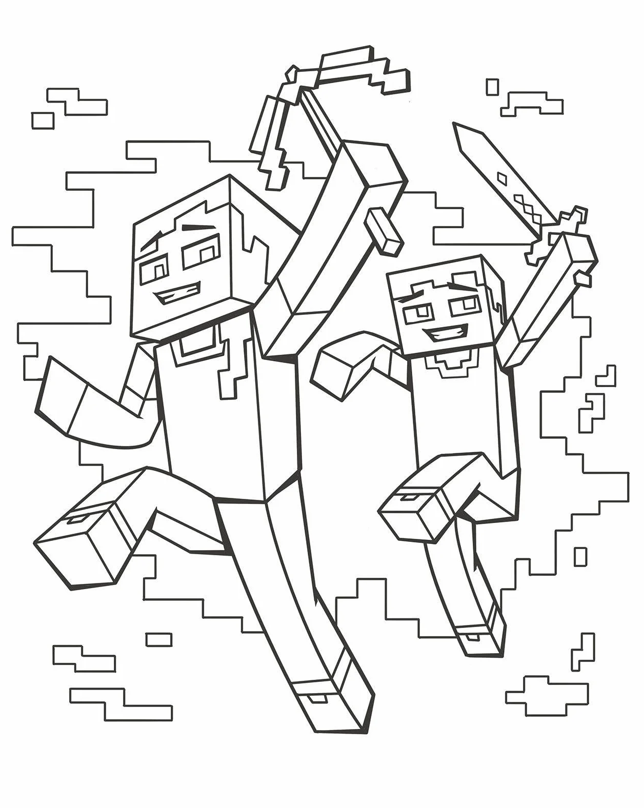 Malbuch für Minecrafter: Perfektes Geschenk für Minecraft-Fans - Kreative Beschäftigung mit coolen Motiven für Kinder ab 5 Jahren