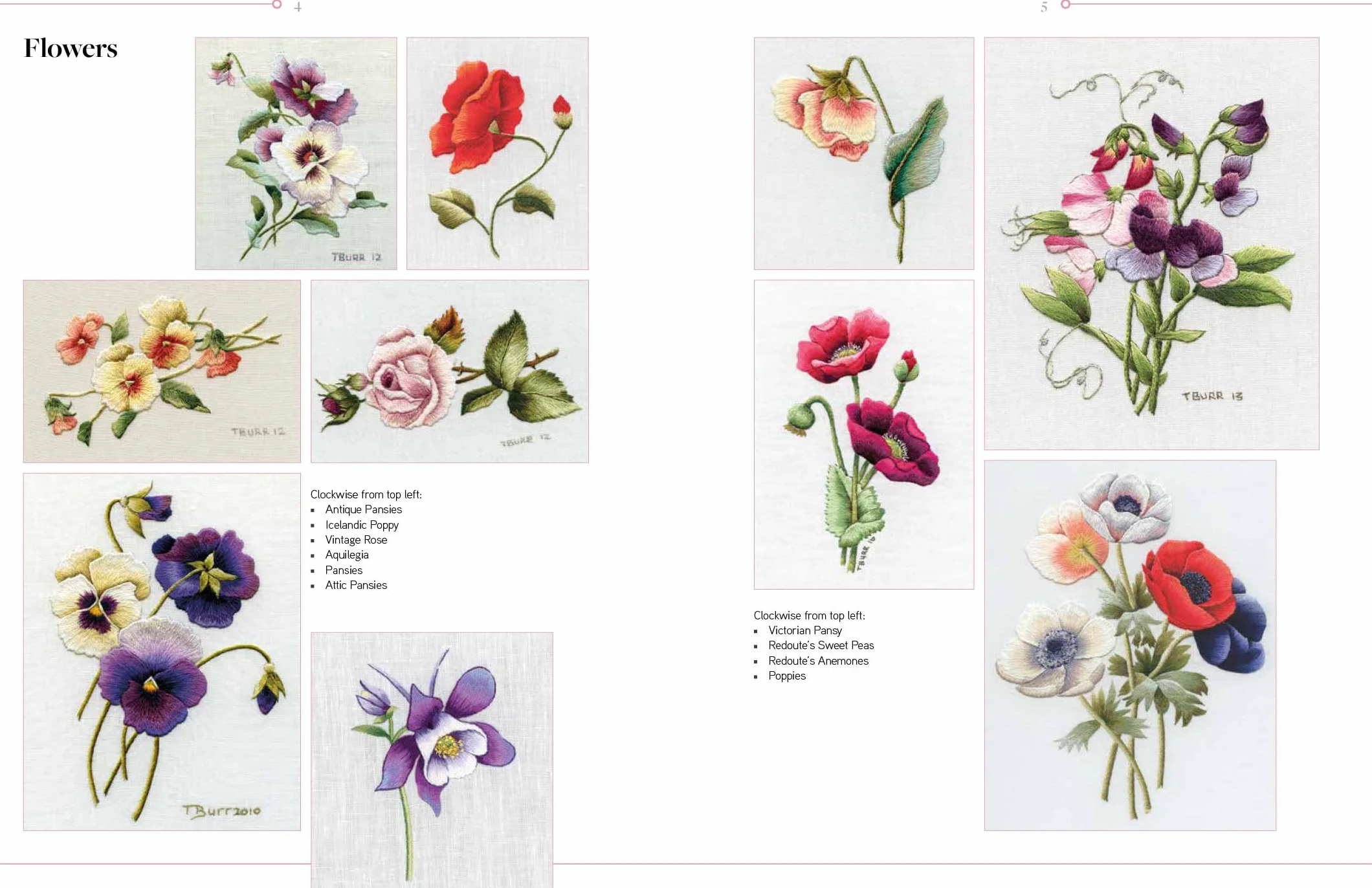 Trish Burr's Nature Embroidery Transfers: 75 Iron-On Designs