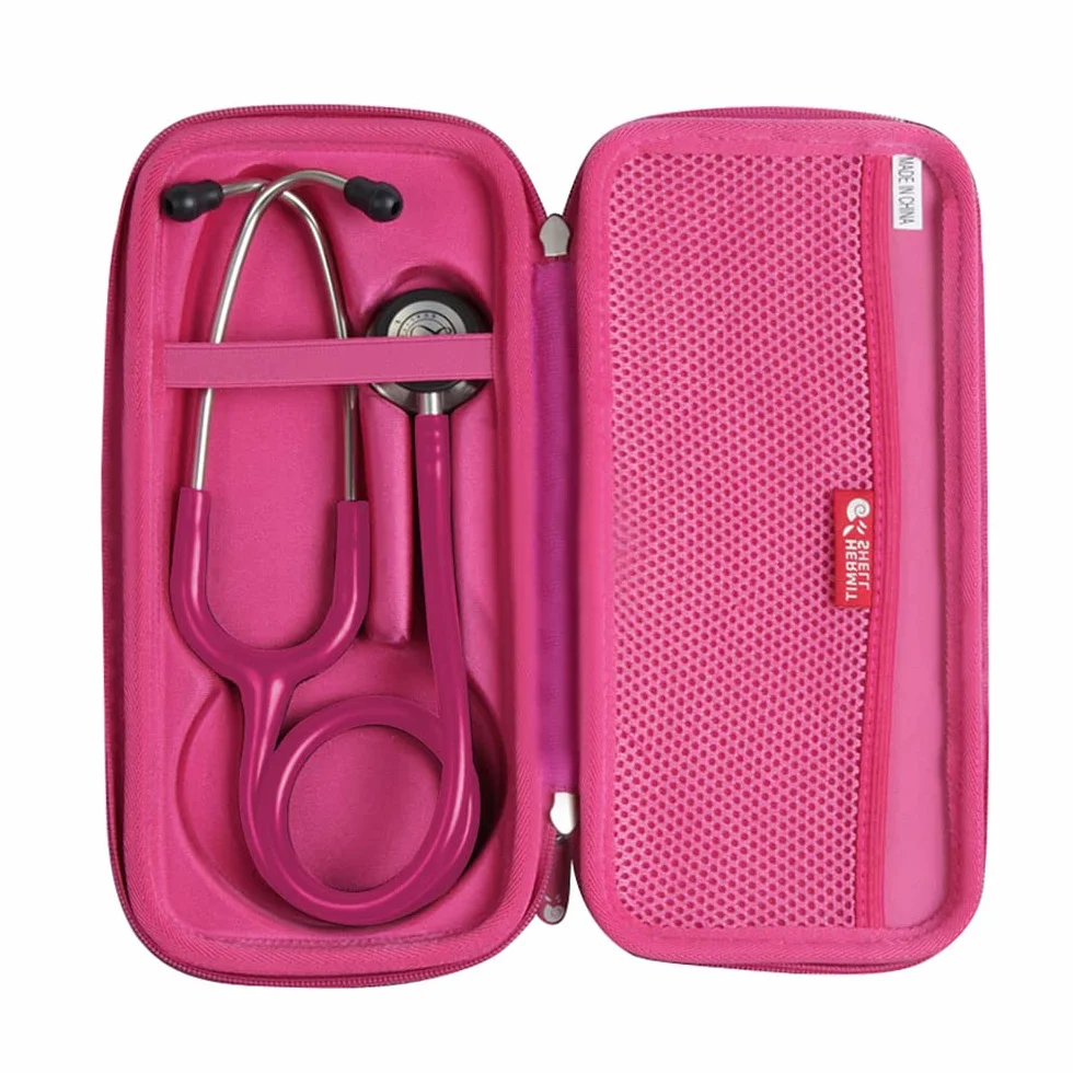 Hermitshell Etui podróżne do stetoskopu 3M Littmann Classic III (śliwkowy czerwony)
