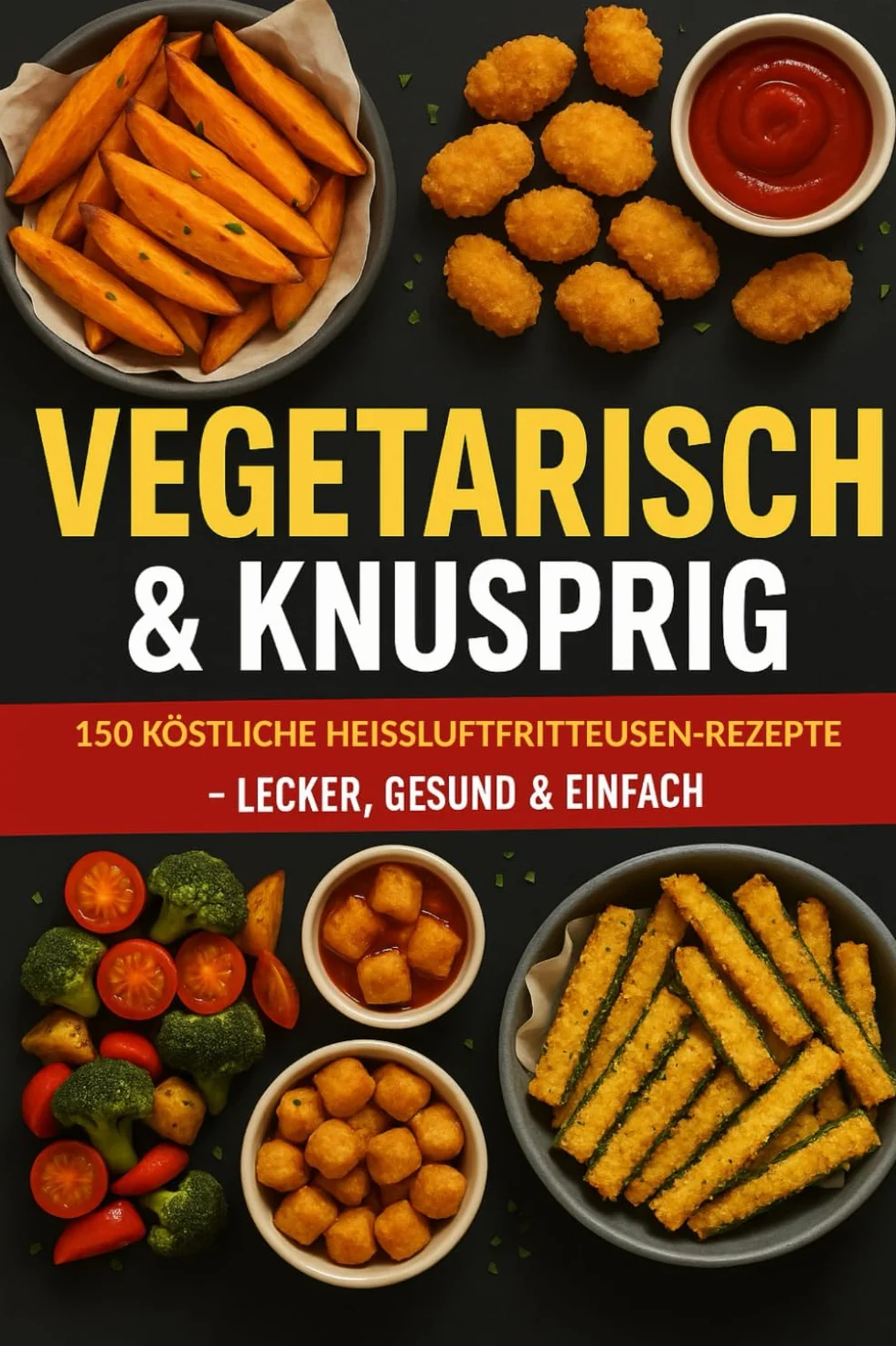 Vegetarisch & Knusprig: 150 köstliche Heißluftfritteusen-Rezepte – lecker gesund & einfach