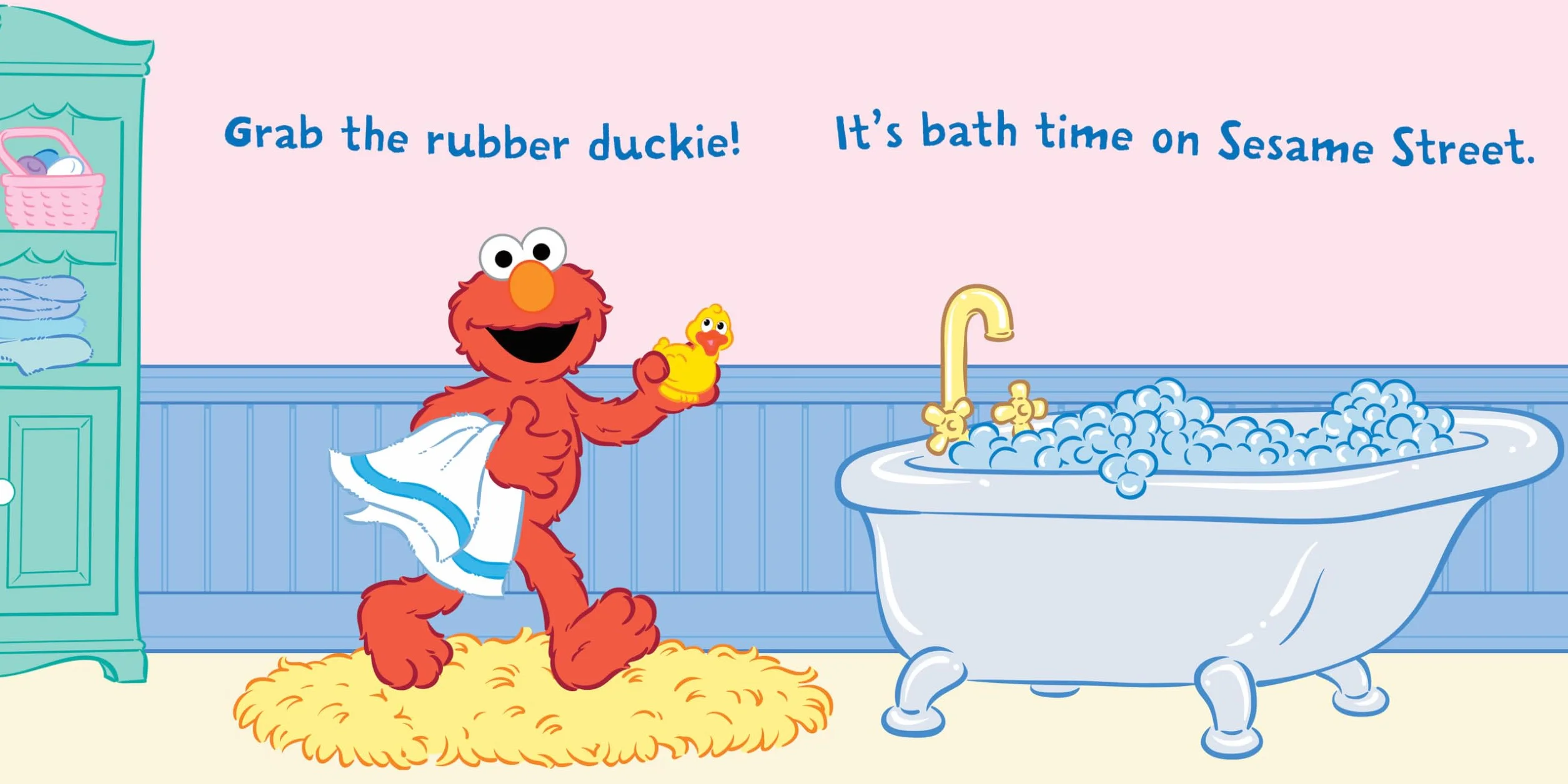 Indestructibles: Sesame Street: Let's Take a Bath!: Chew Proof - Rip Proof - Nontoxic - 100% Washable (Book for Babies, Newborn Books, Safe to Chew)