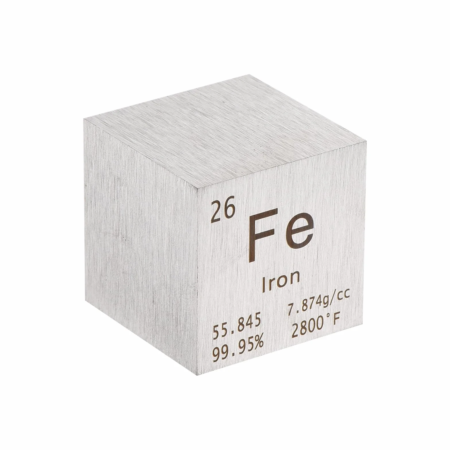 PATIKIL Żelazna kostka, metalowy element, blok o wysokiej gęstości, czysty okresowy blok magnezu, do kolekcji elementów, nauczyciel, laboratorium, eksperyment naukowy, 25,4 mm