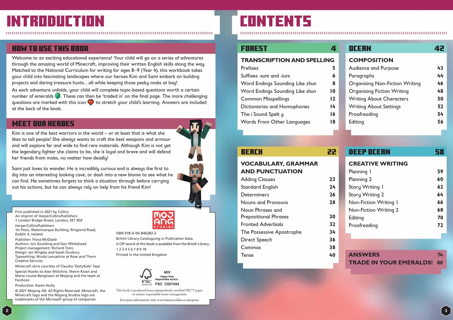 Minecraft English Ages 8-9: Official Workbook