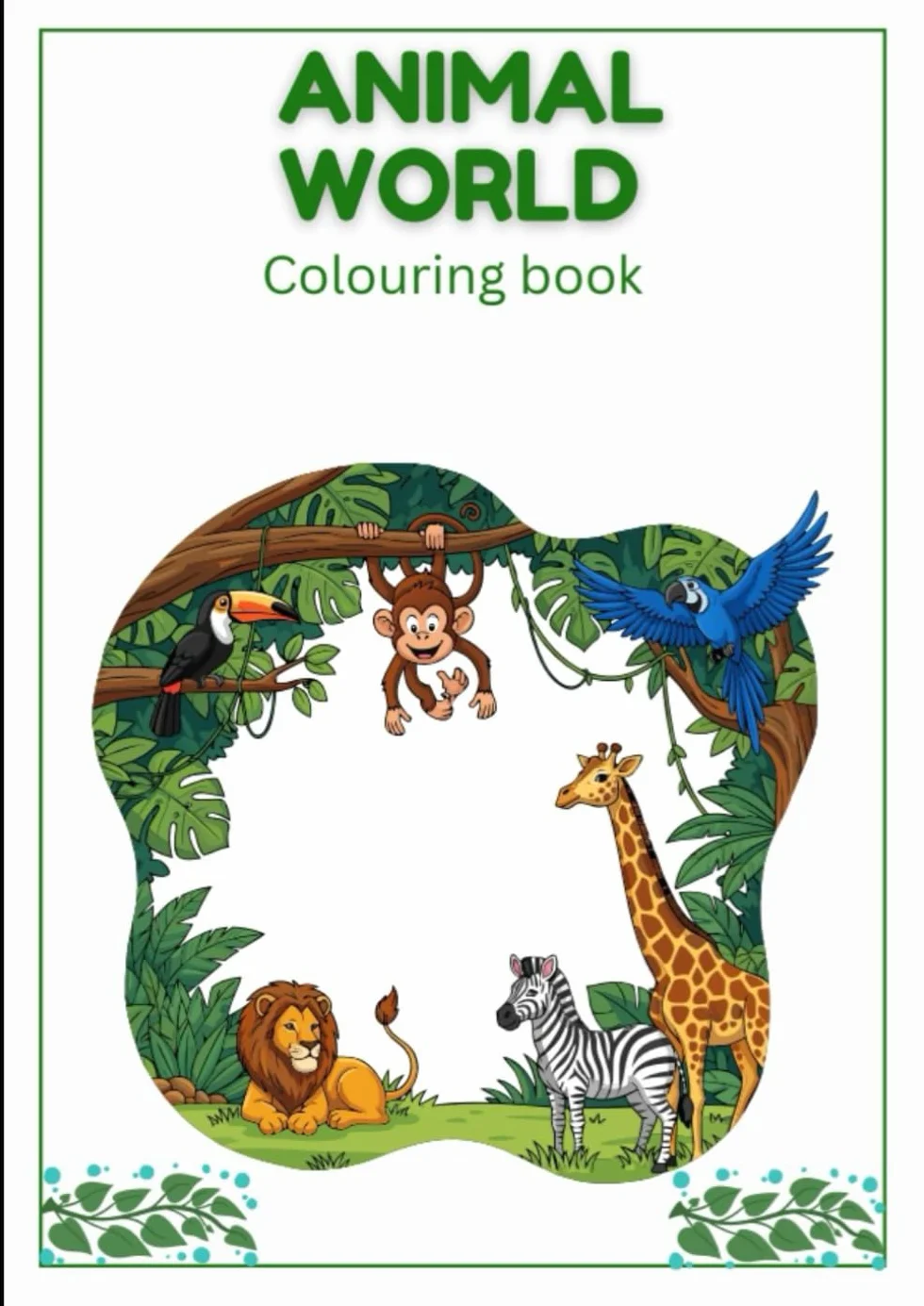 Animal World: Colouring Book