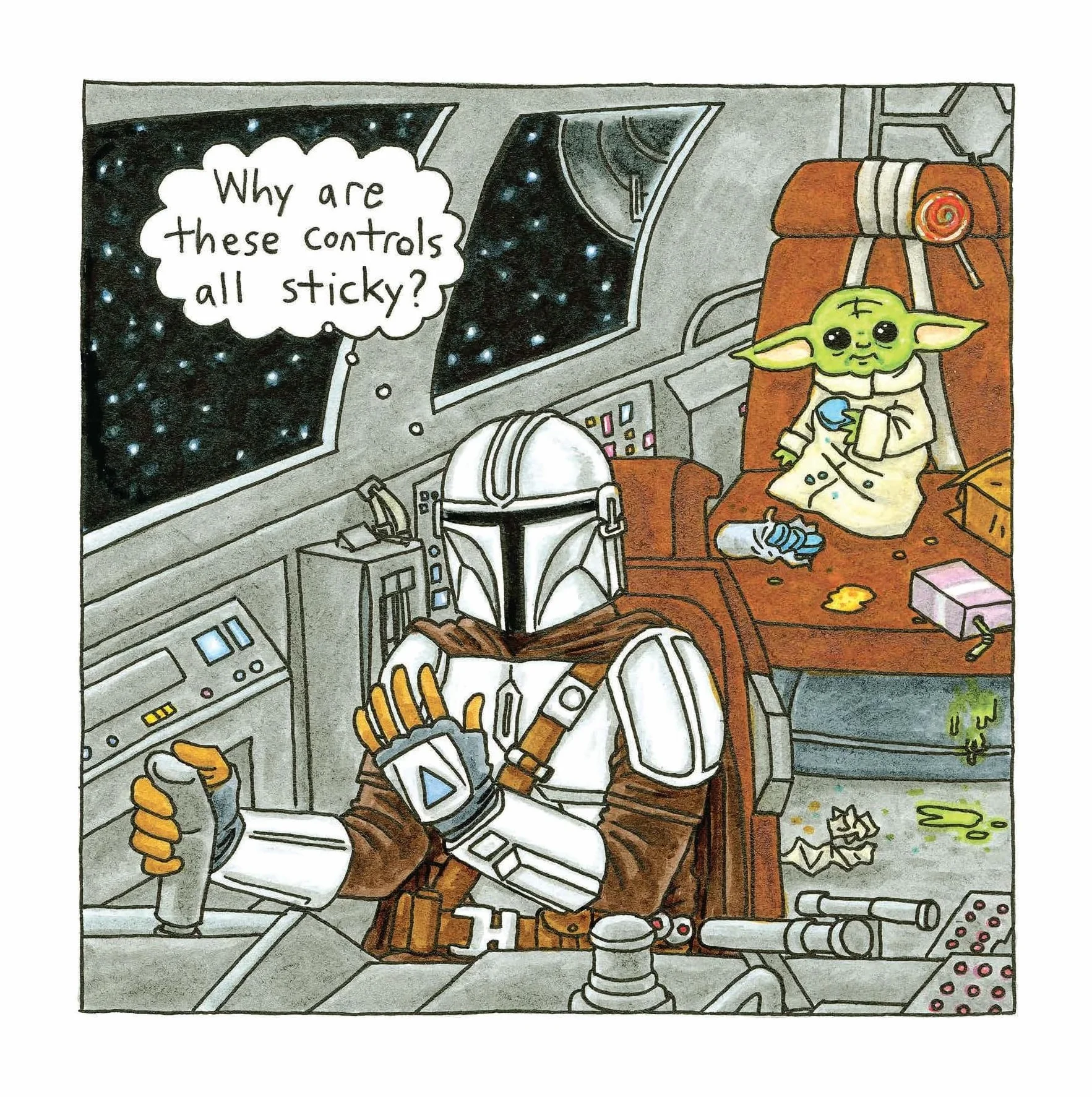 Star Wars The Mandalorian and Child 2026 Wall Calendar