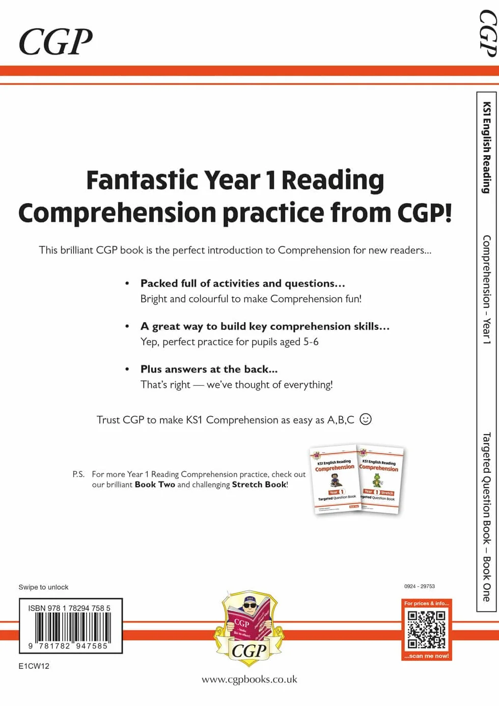 KS1 English Year 1 Reading Comprehension Targeted Question Book - Book 1 (with Answers)