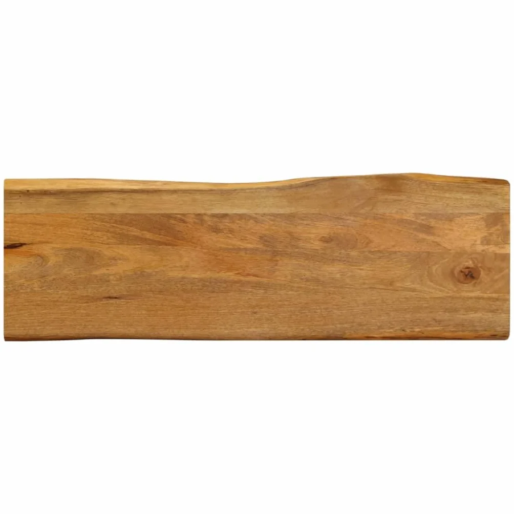 vidaXL Blat stołu, 120x40x2,5 cm, naturalna krawędź, lite drewno mango