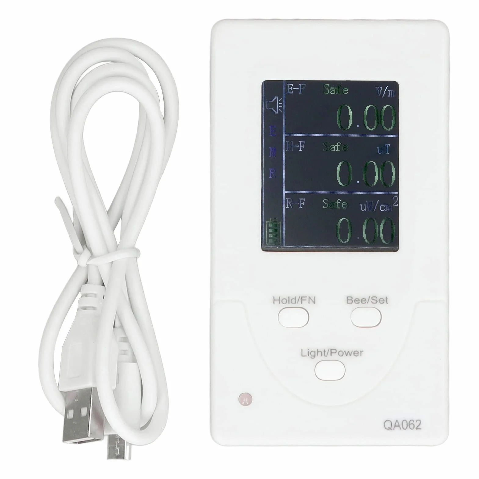 Detektor EMF, Tester Promieniowania Pola Elektromagnetycznego z Alarmami, Ręczny Miernik EMF Trzy w Jednym, USB Ładowanie, Kolorowy Ekran TFT 1.8 Cala