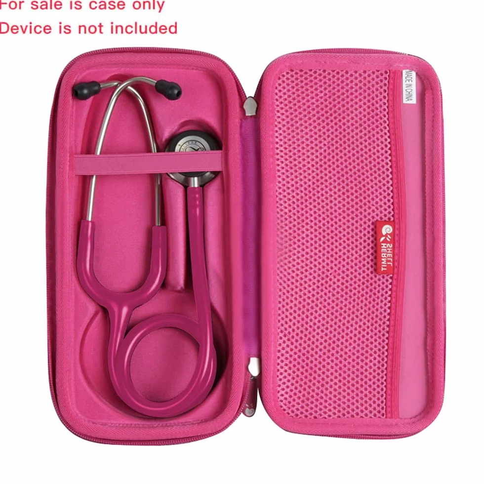 Hermitshell Etui podróżne do stetoskopu 3M Littmann Classic III (śliwkowy czerwony)