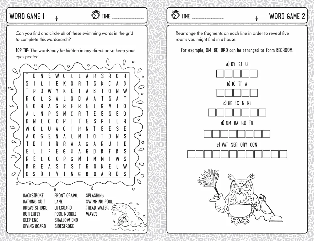 Word Games for Clever Kids: 8: More Than 100 Puzzles to Exercise Your Mind