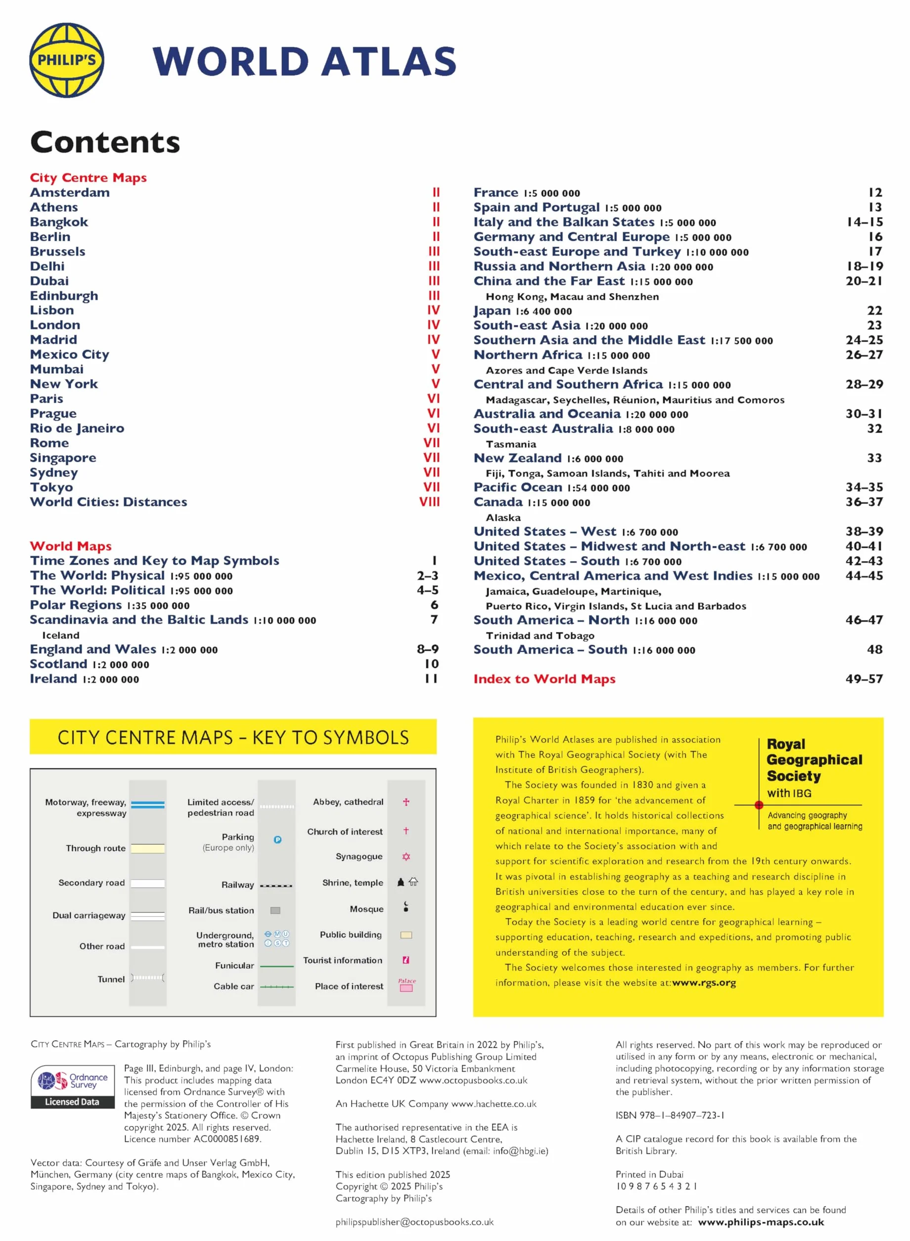 Philip's RGS World Atlas (A4): with Global Cities, Facts and Flags