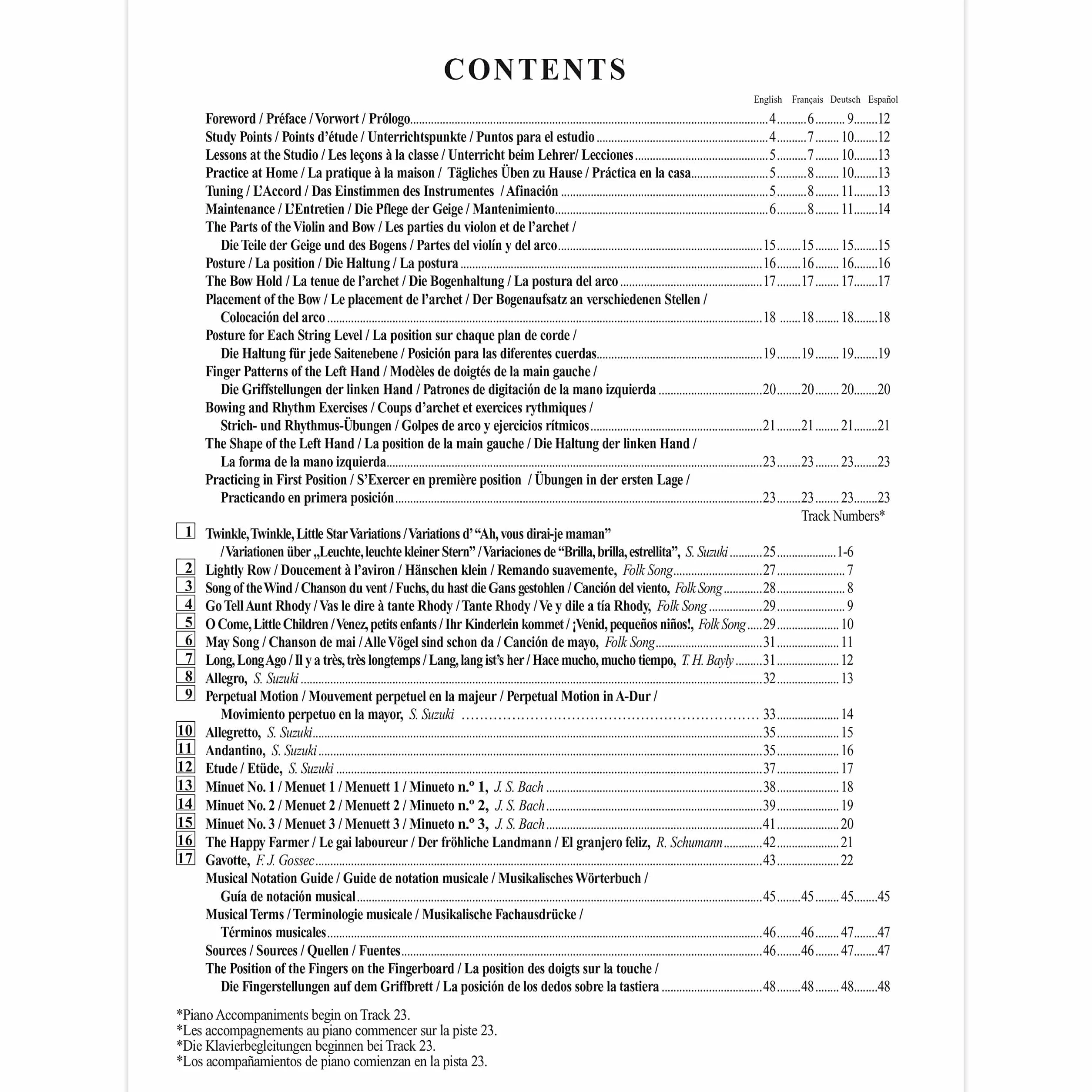Suzuki Violin School, Vol 1: Violin Part: 01