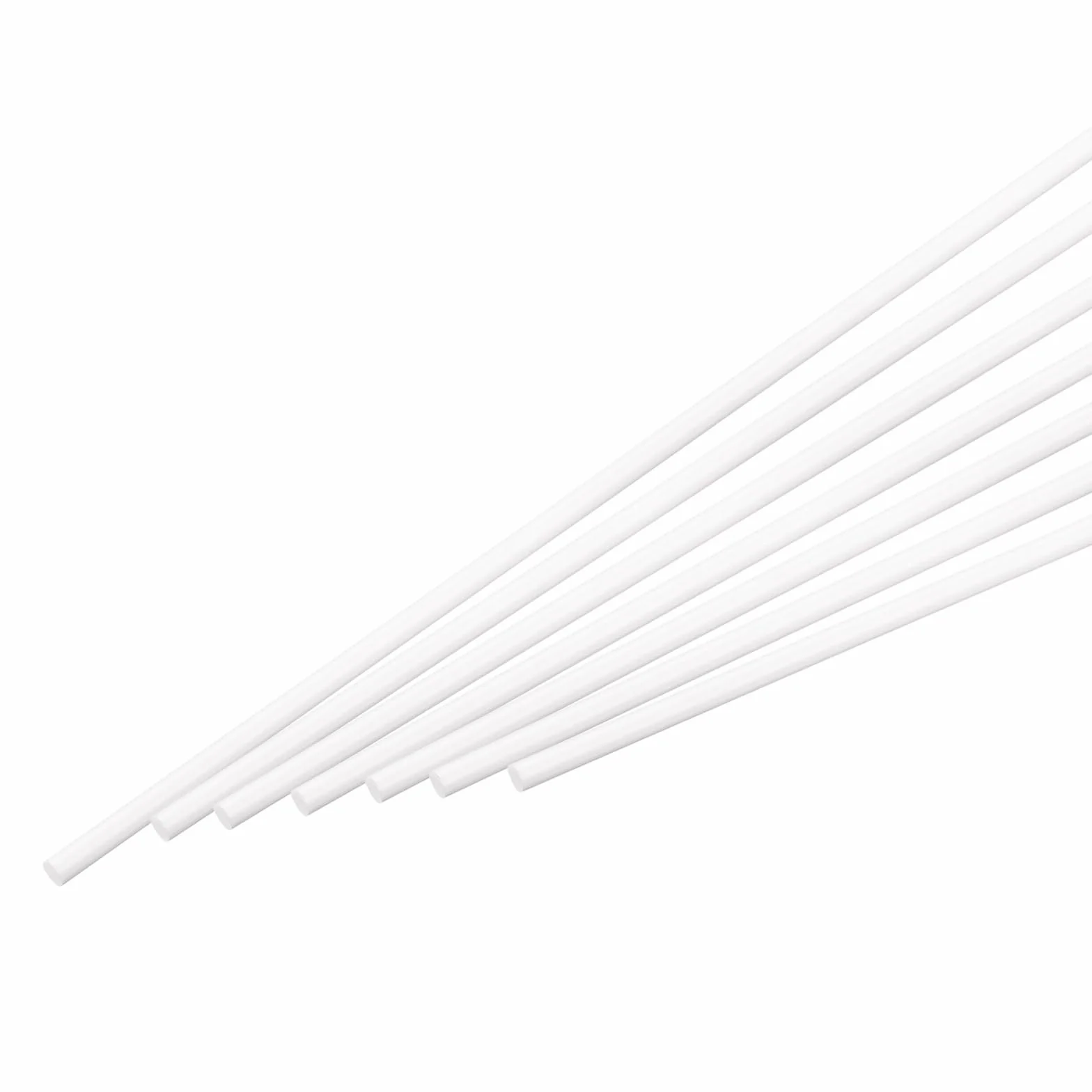 QUARKZMAN Okrągły pręt z tworzywa sztucznego ABS, średnica 5 mm x długość 500 mm, do modelarstwa DIY, model architektoniczny, stół do samodzielnego wykonania piasku, opakowanie 15 szt