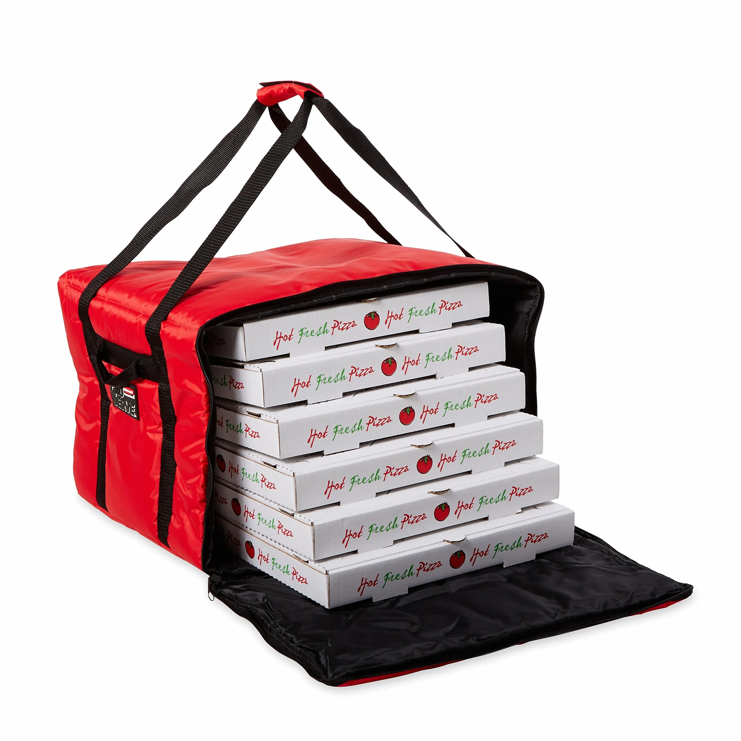Rubbermaid FG9F3900RED profesjonalna duża torba gastronomiczna do pizzy, czerwona
