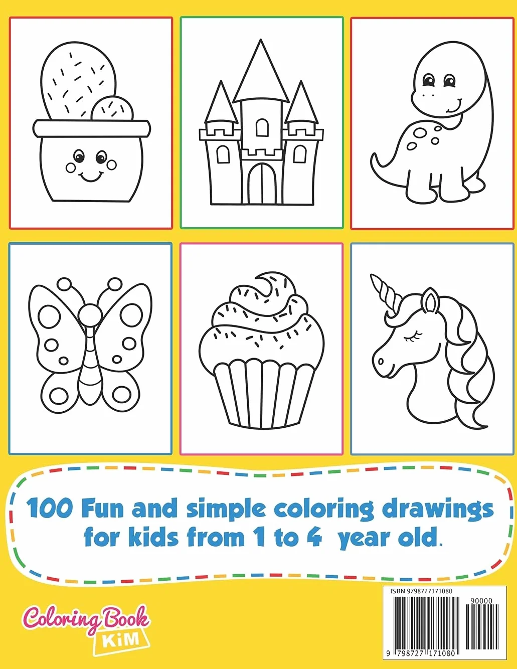 Simple & Big Coloring Book for Toddler: 100 Easy And Fun Coloring Pages For Kids, Preschool and Kindergarten