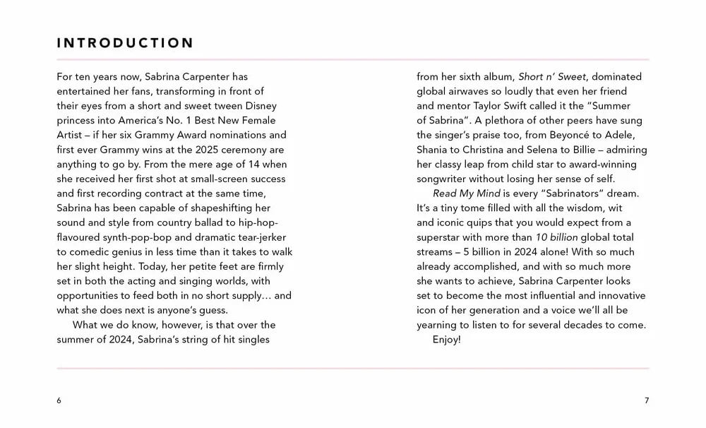 Read My Mind: The Little Guide to Sabrina Carpenter