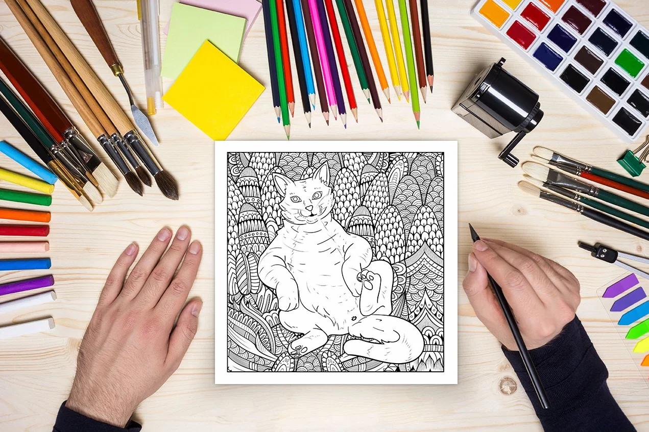 Cat Butt: An Off-Color Adult Coloring Book for Cat Lovers