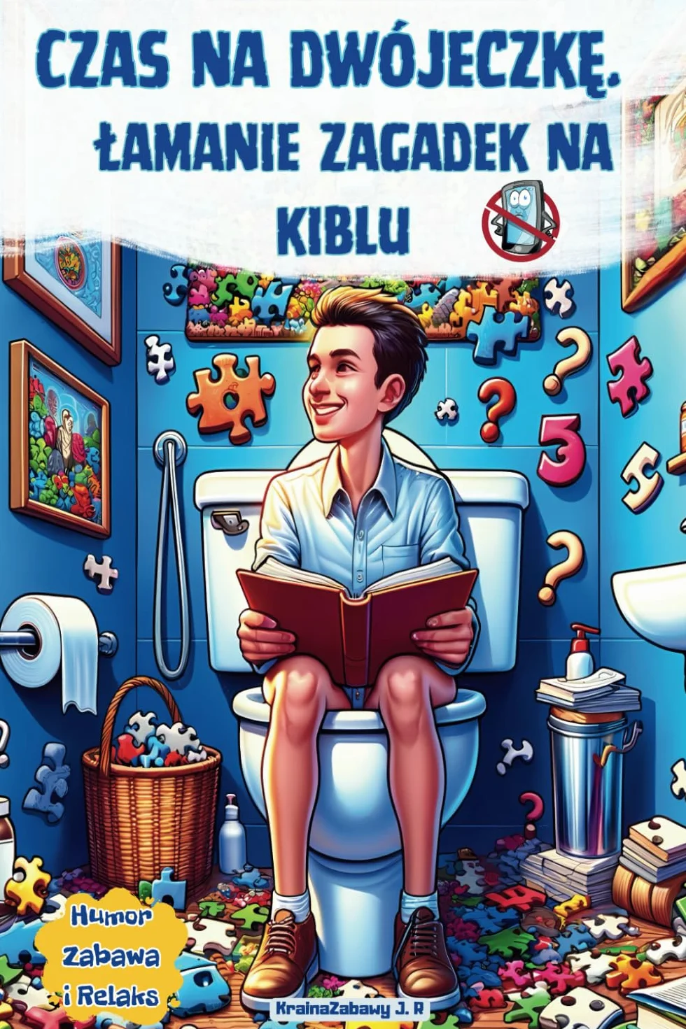 Czas na dwójeczkę - Łamanie zagadek na kiblu: Łamigłówki na Każdy Dzień: Sudoku, Labirynty, Zagadki Matematyczne, Rebusy, Wykreślanki, Żarty, ... do Toalety dla Dorosłych i Młodzieży