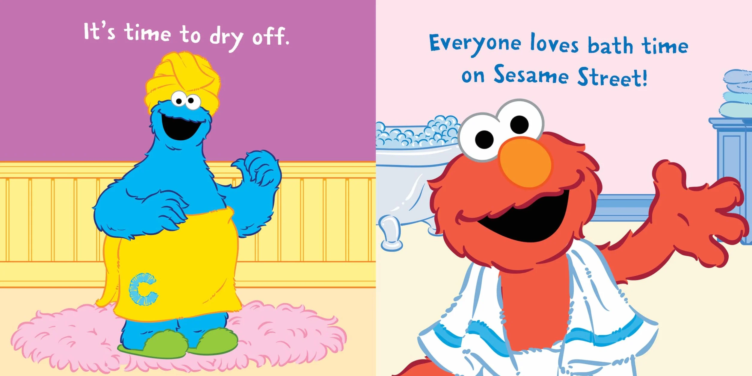 Indestructibles: Sesame Street: Let's Take a Bath!: Chew Proof - Rip Proof - Nontoxic - 100% Washable (Book for Babies, Newborn Books, Safe to Chew)