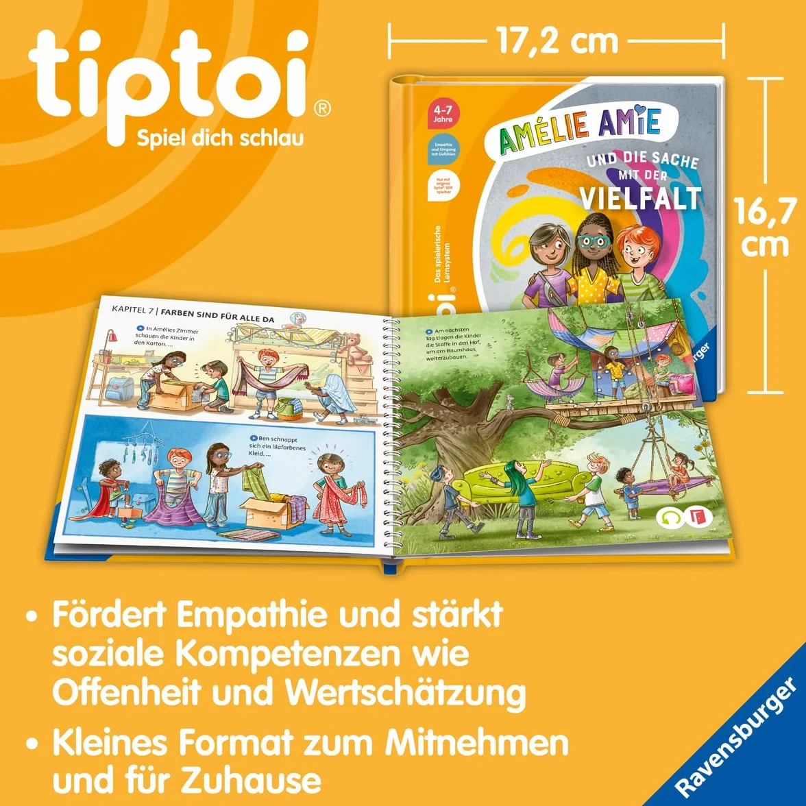 tiptoi® Bildergeschichten über den Umgang mit Gefühlen - Amélie Amie und die Sache mit der Vielfalt