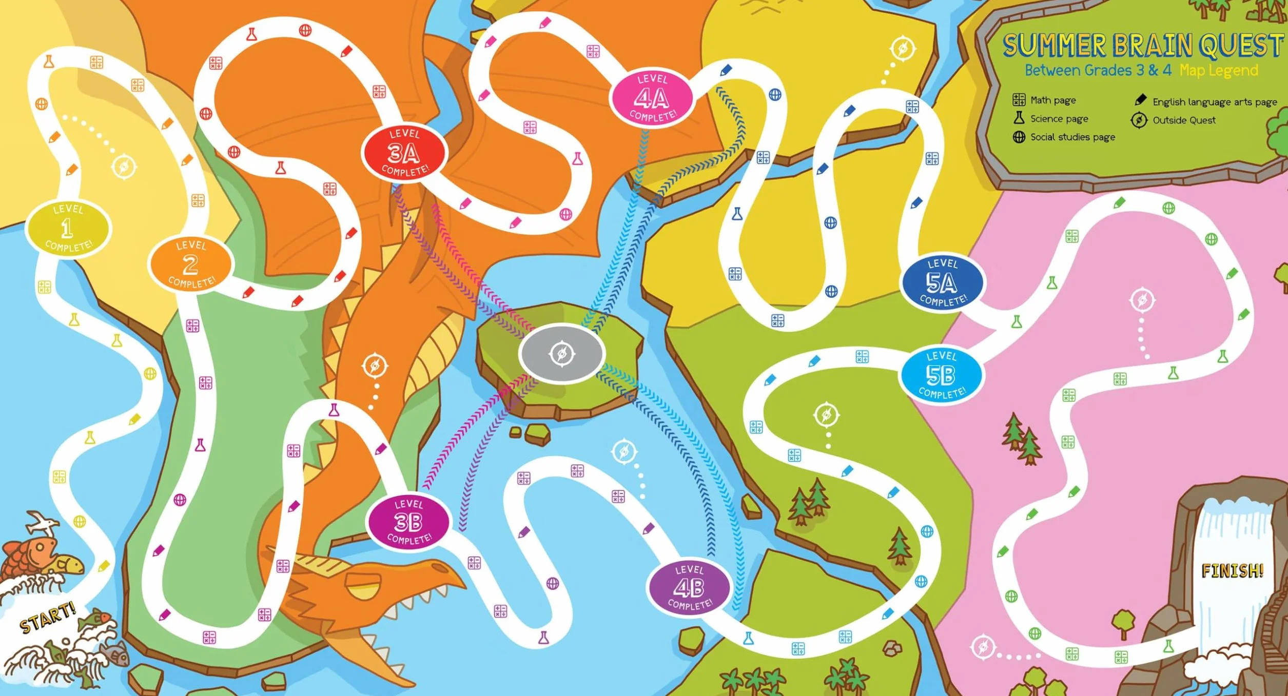 Summer Brain Quest Get Ready for 4th Grade: 1